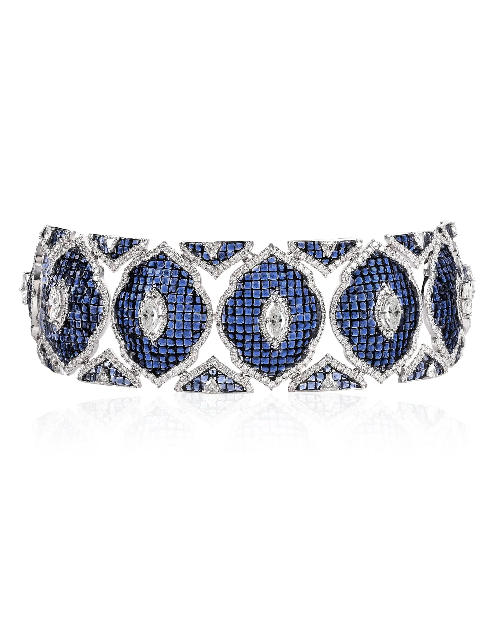 Blue Fleur Choker - Image 2