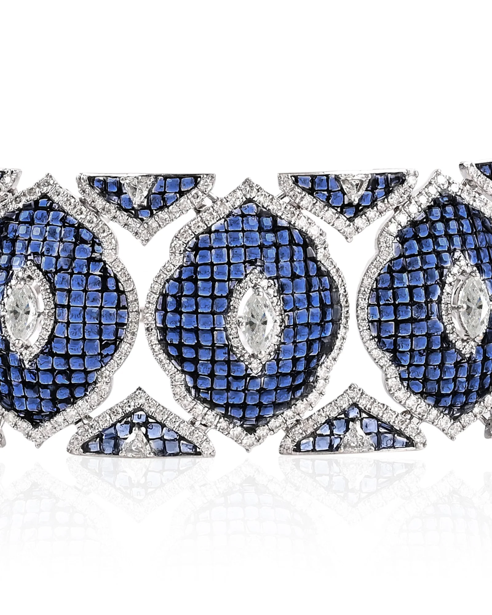 Blue Fleur Choker - Image 3