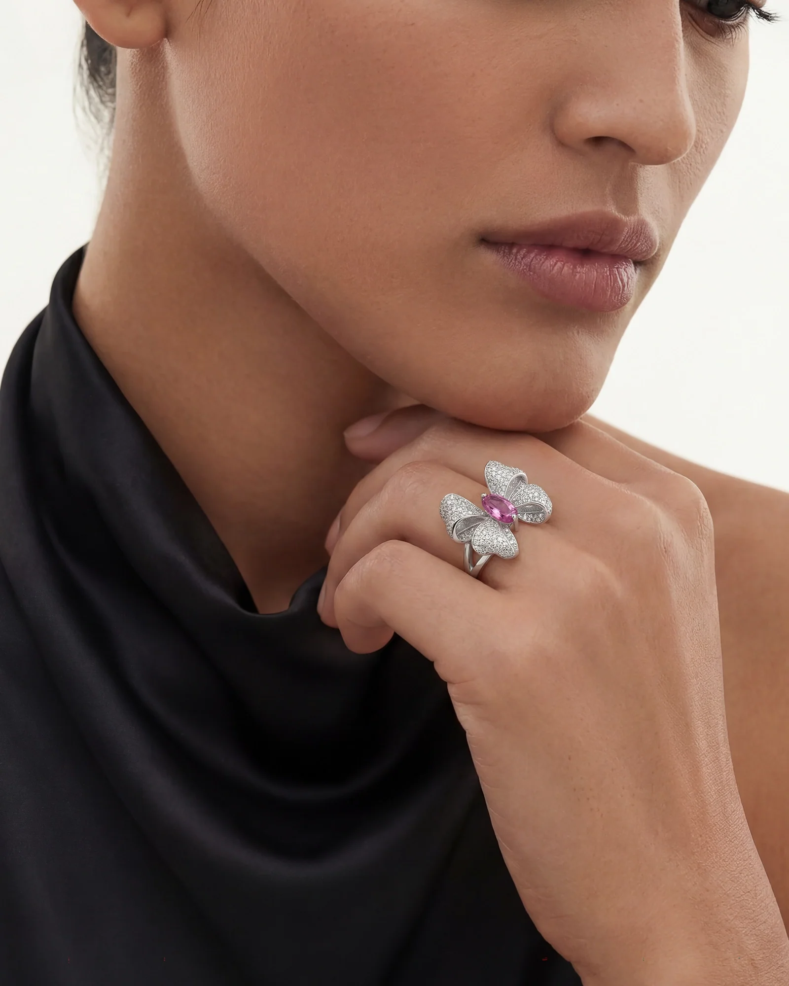Blush Bow Ring - Image 2