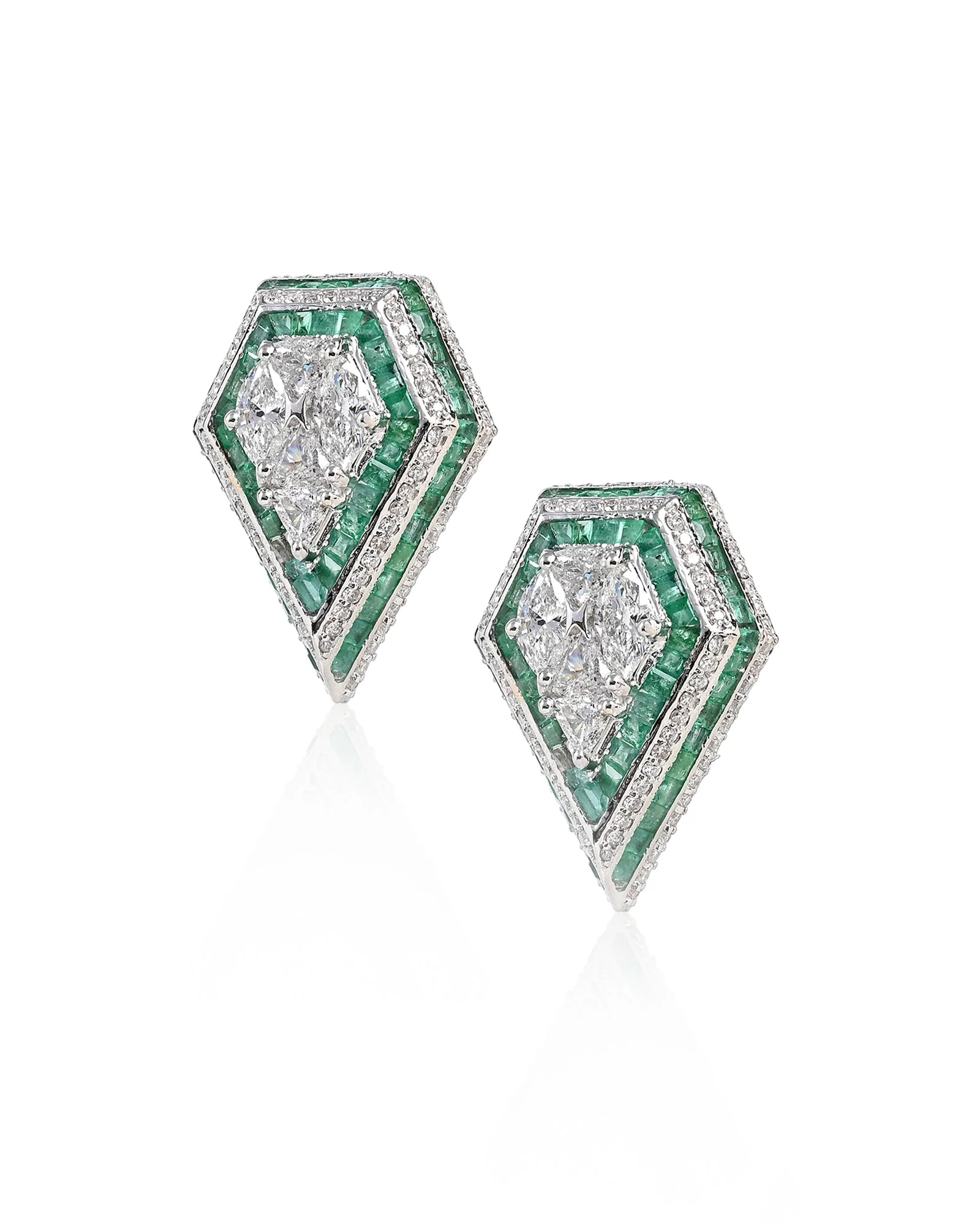 Boss Lady Earrings (Emeralds) - Image 3