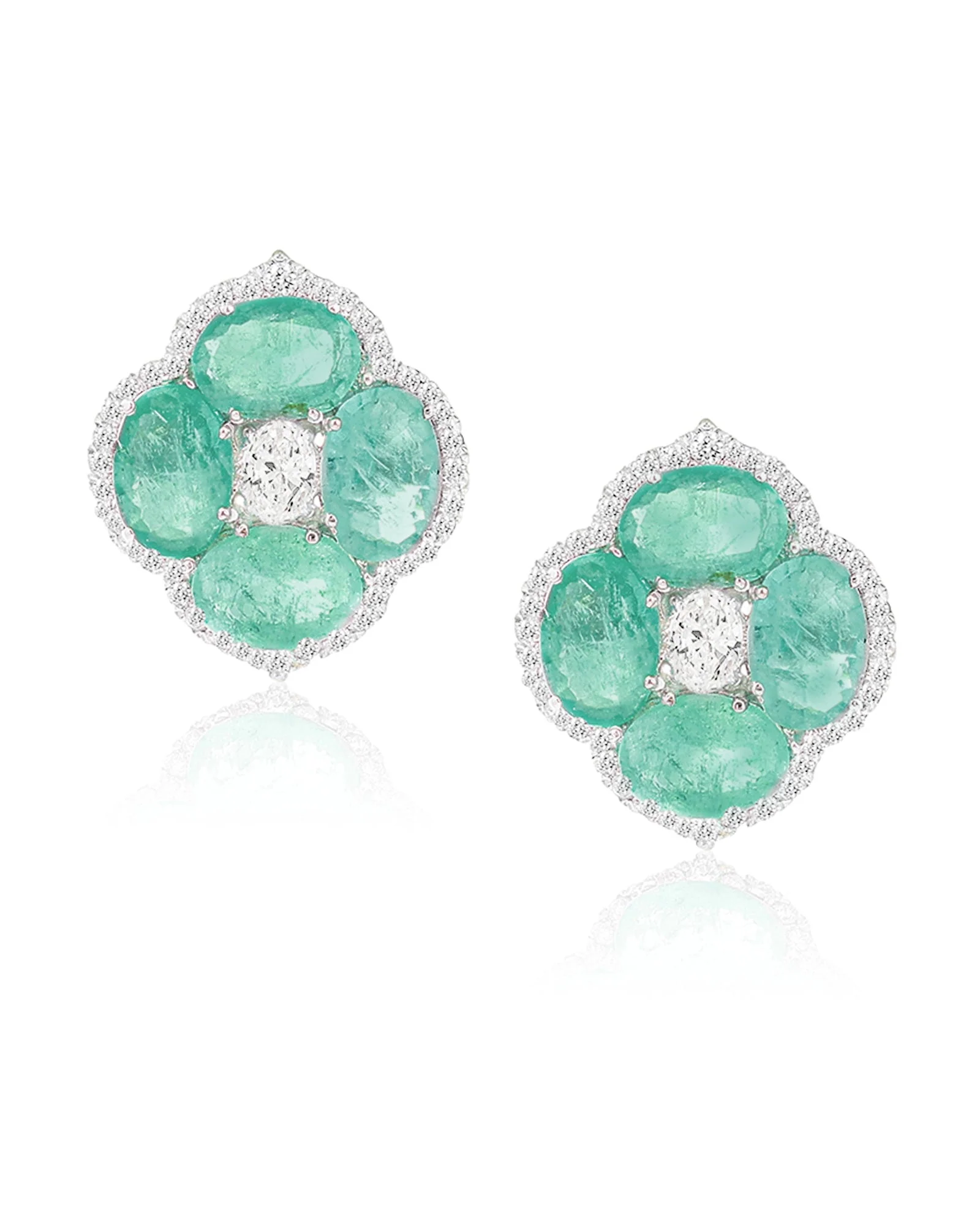 Calliope Mini Emerald Studs - Image 2