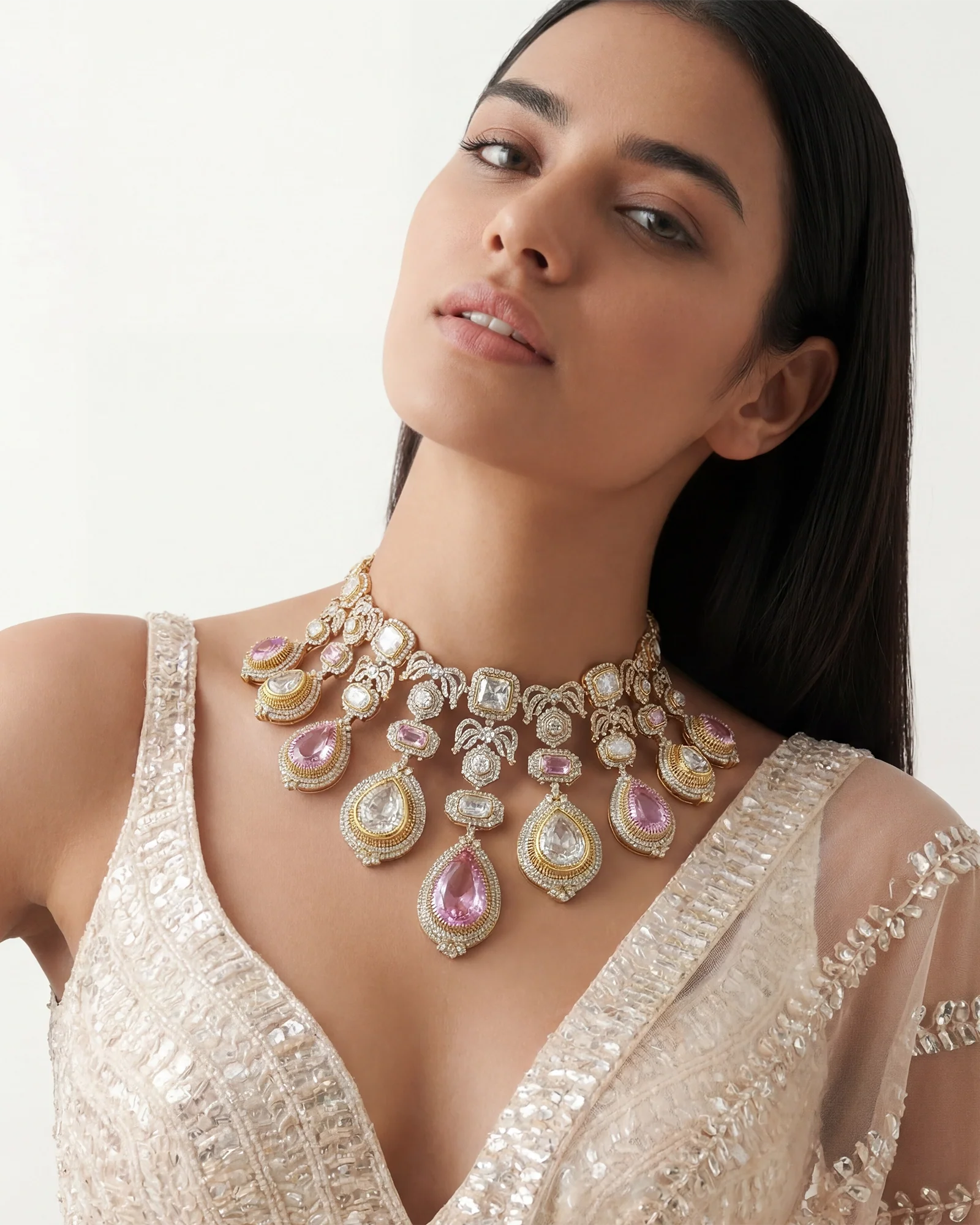 Crown Cascade Necklace - Image 3