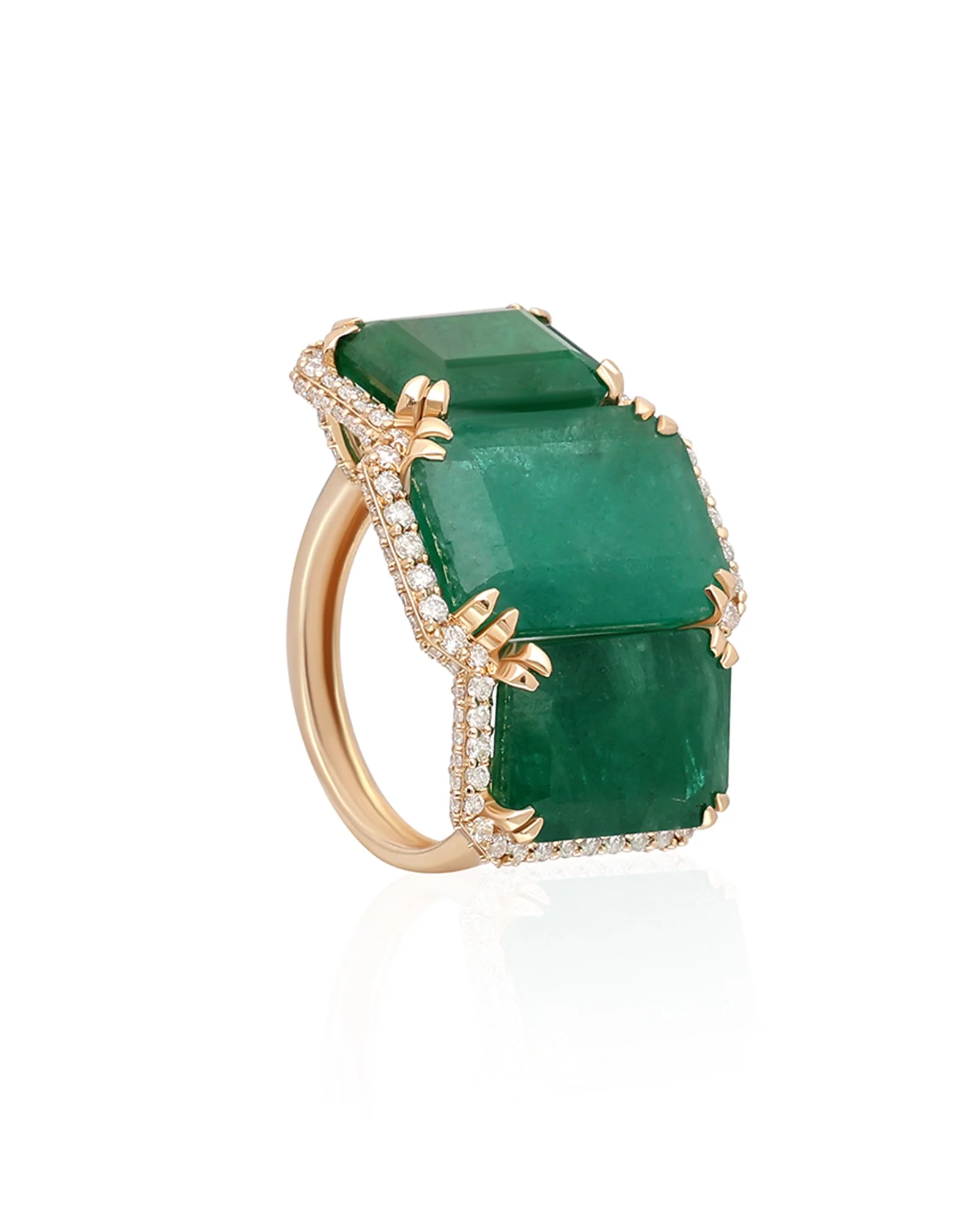 Crown Emerald Ring - Image 3