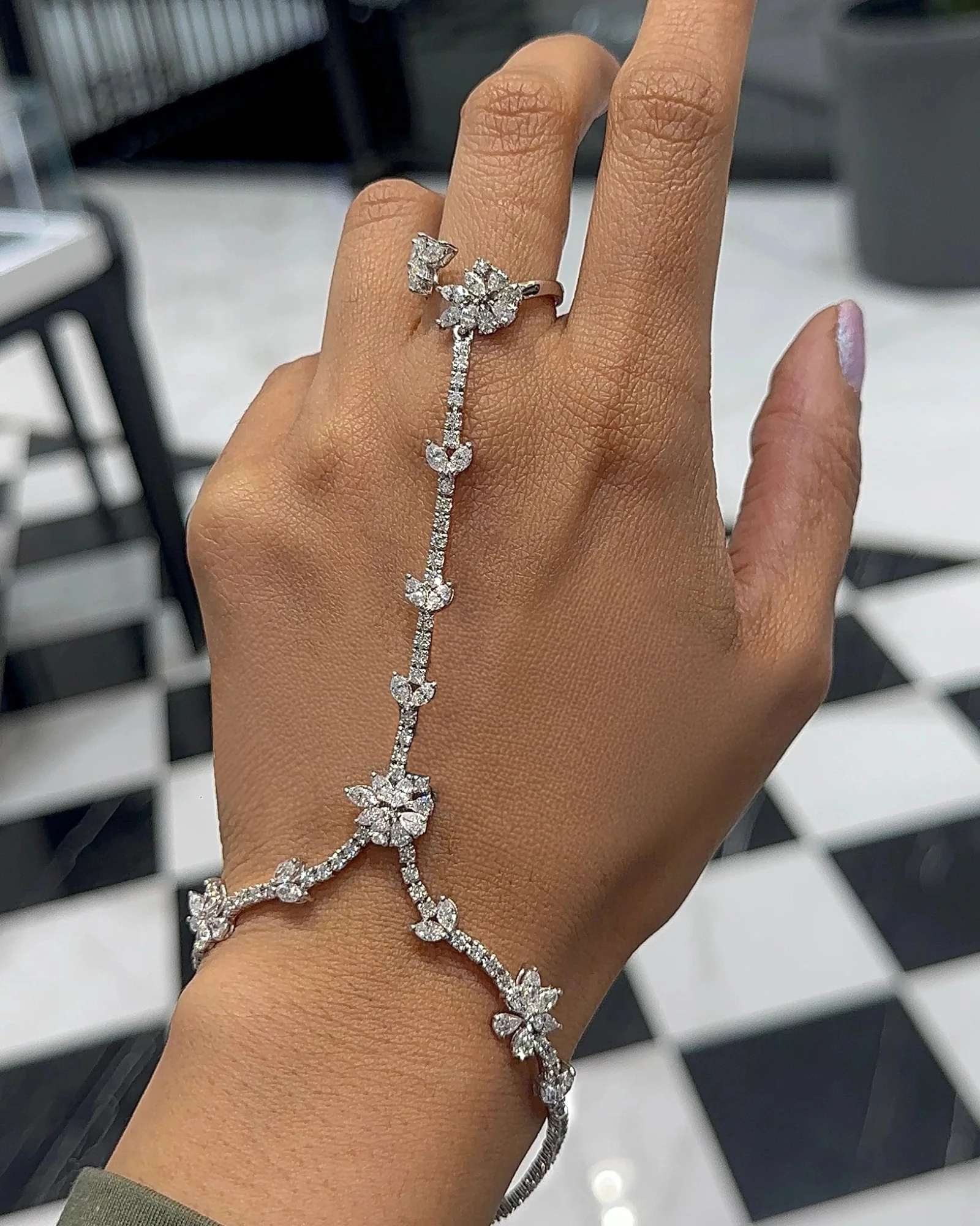 Diamond Bloom Hand Harness