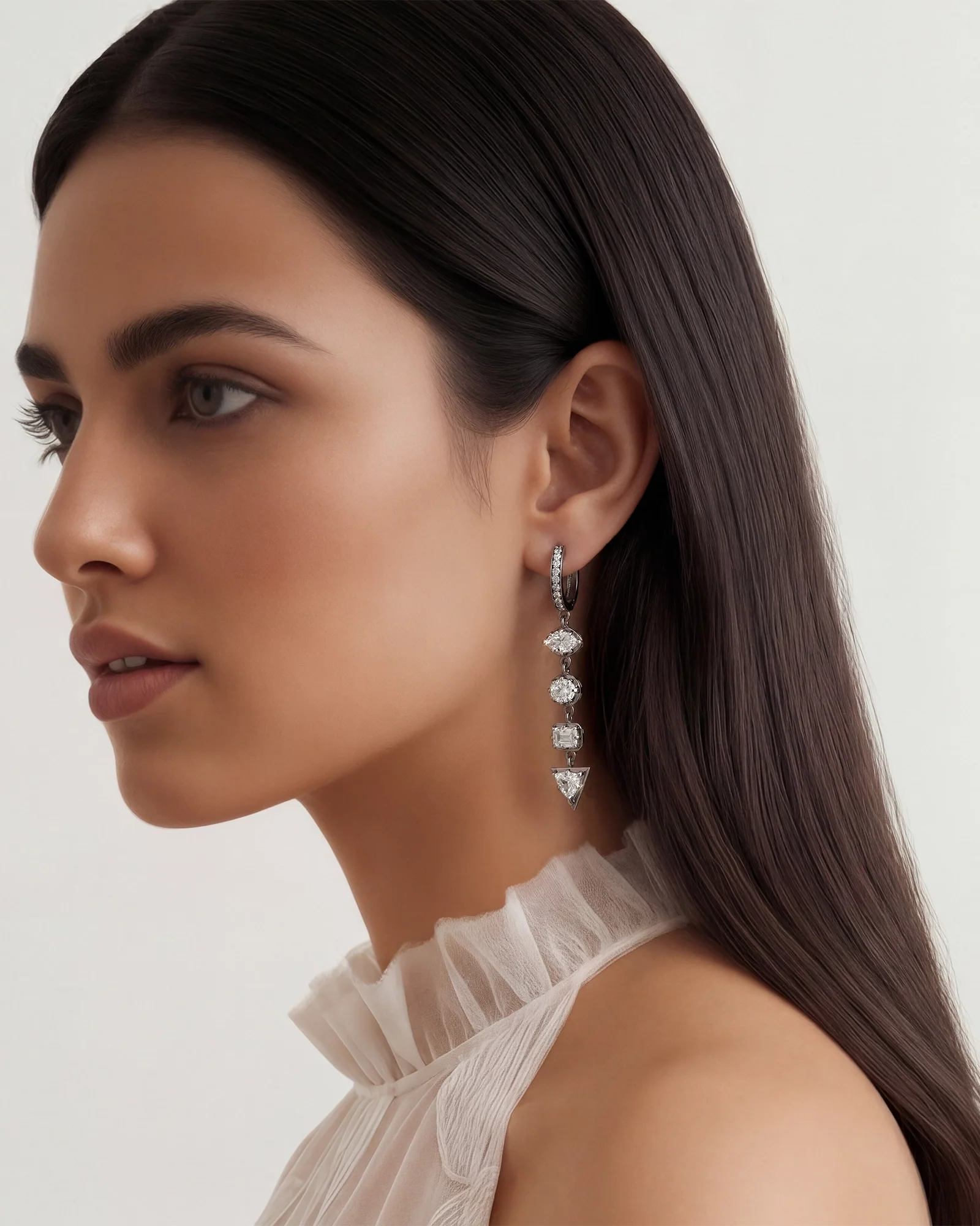 Diamond Dripout Earrings - Image 2