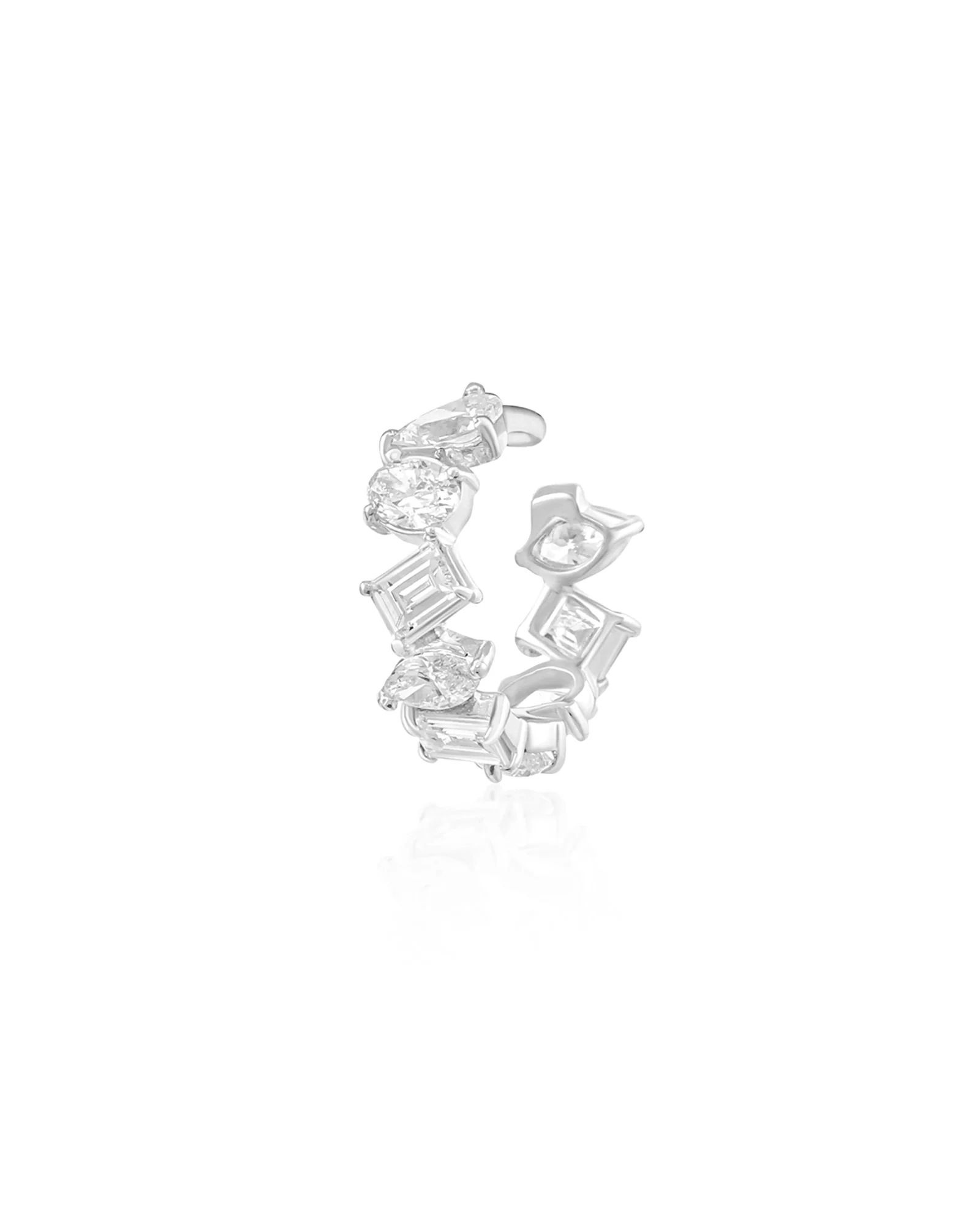 Diamond Swirl Huggie - Image 3