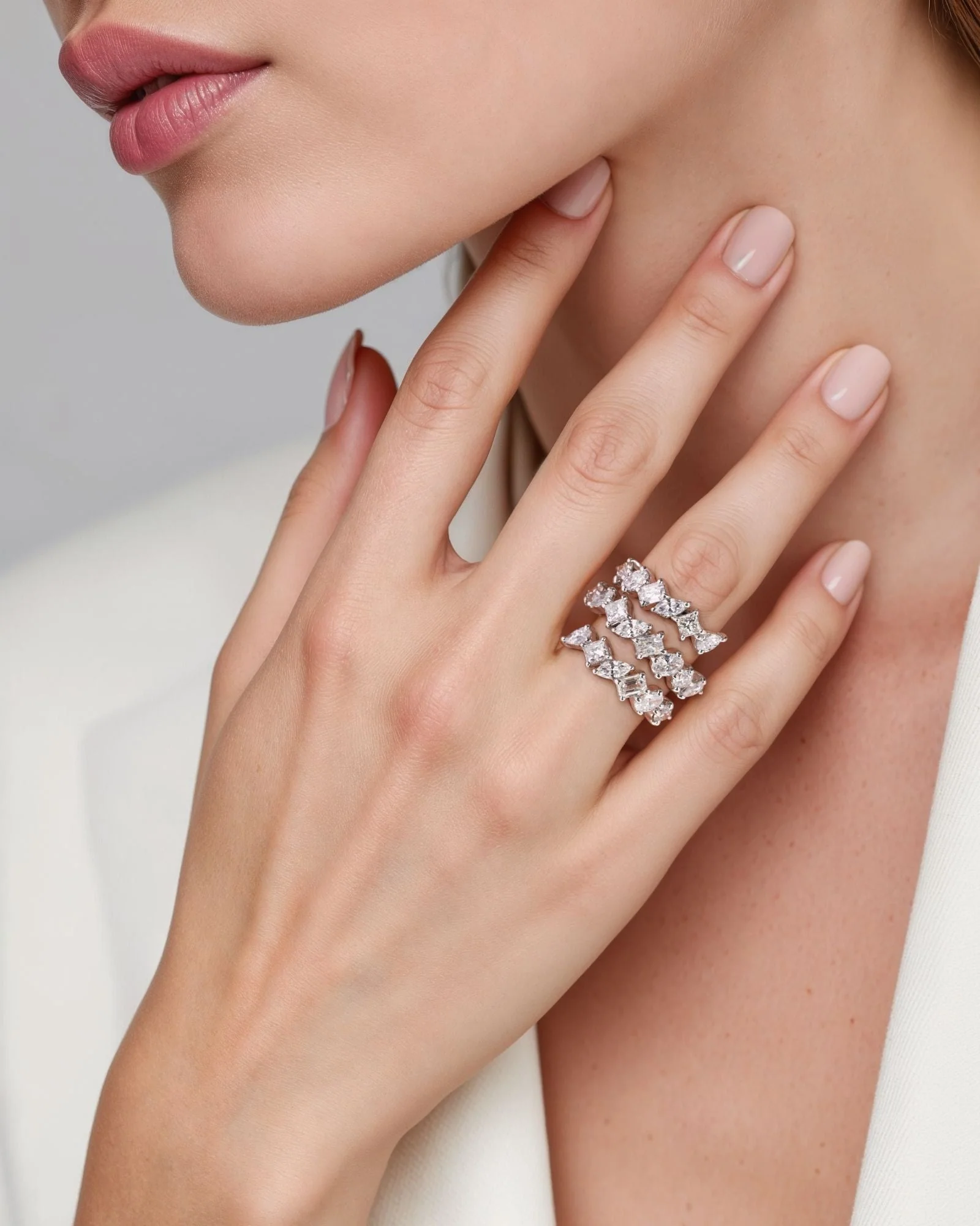 Diamond Swirl Ring - Image 5