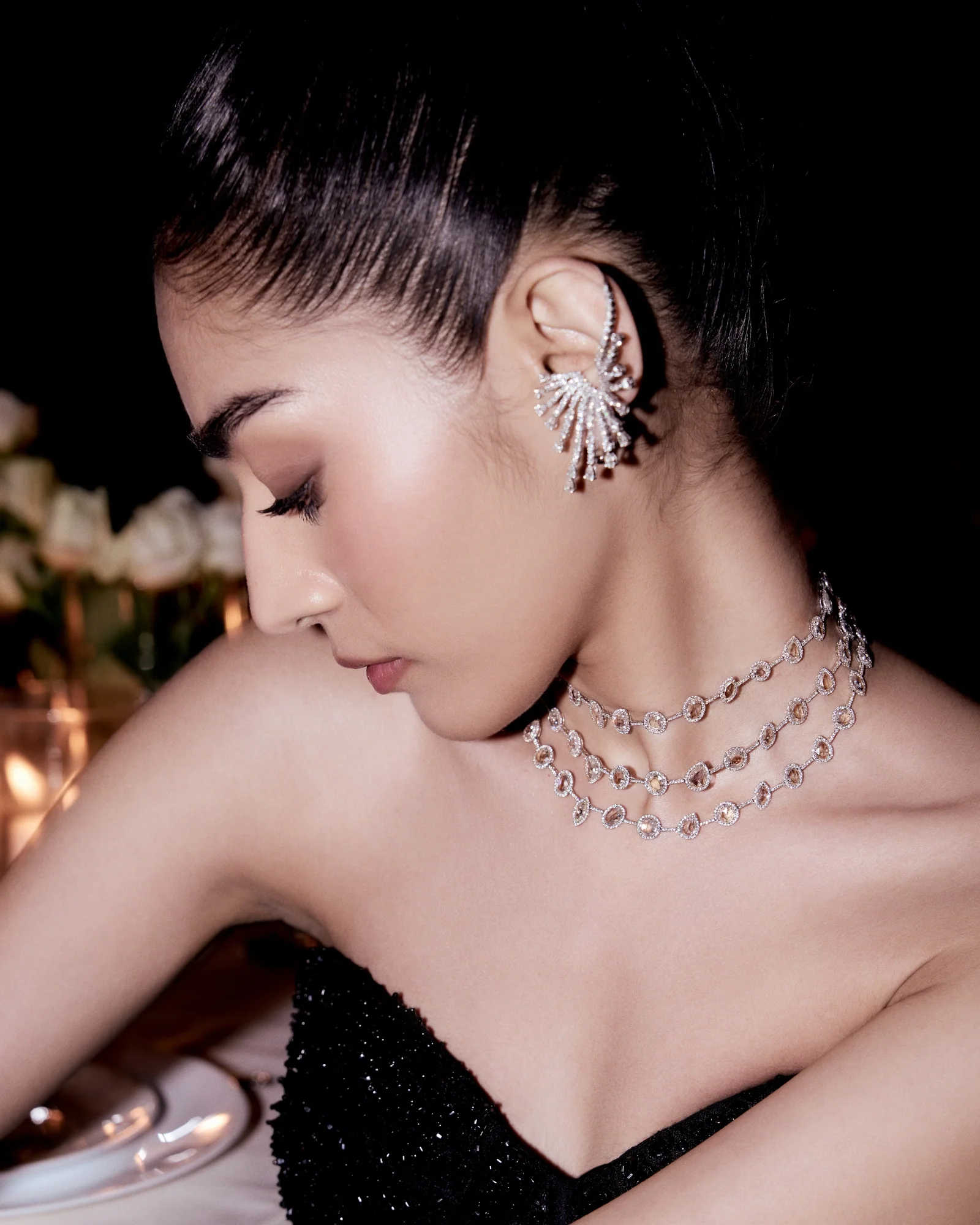 Diamond Trio Necklace - Image 2