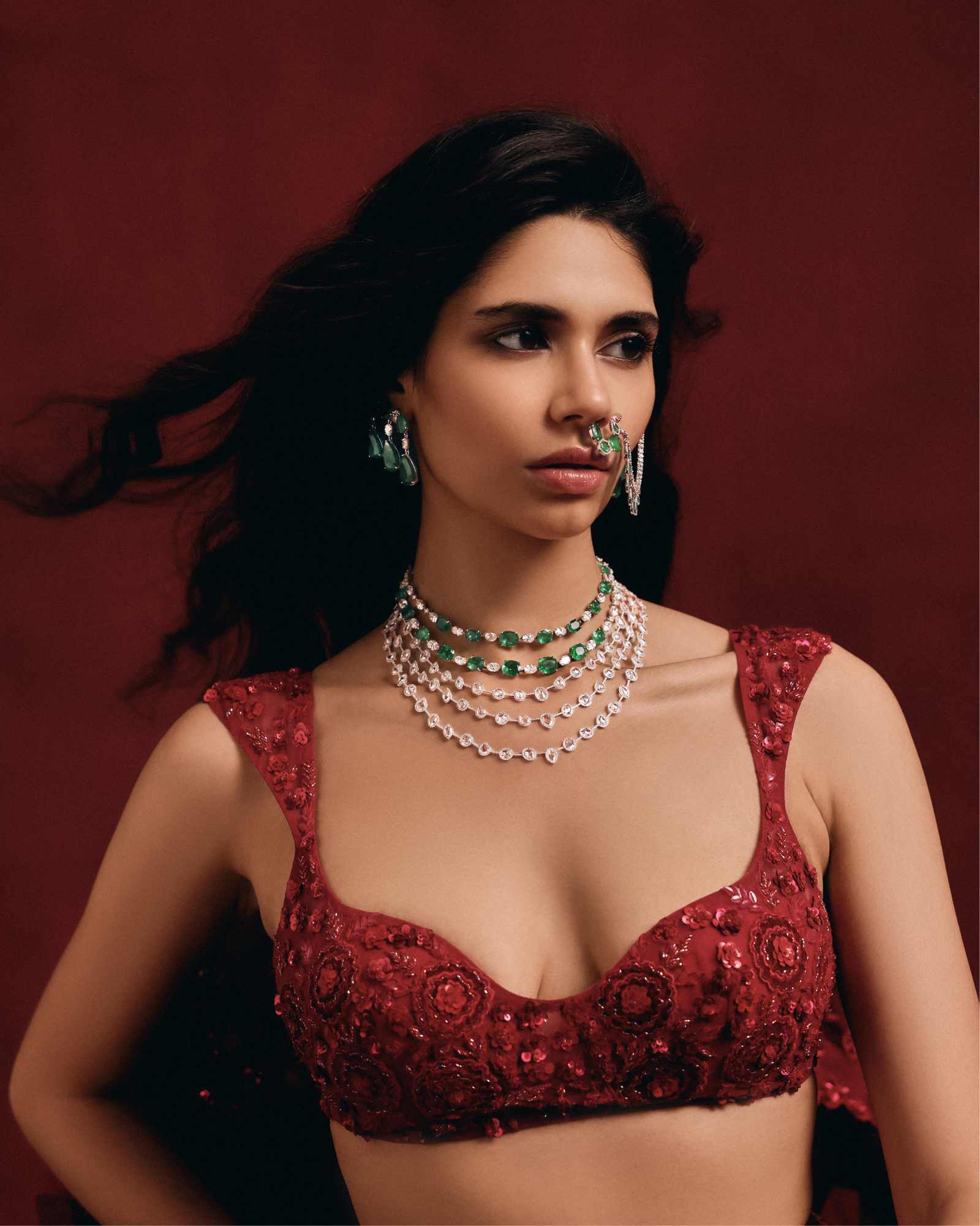 Diamond Trio Necklace - Image 3