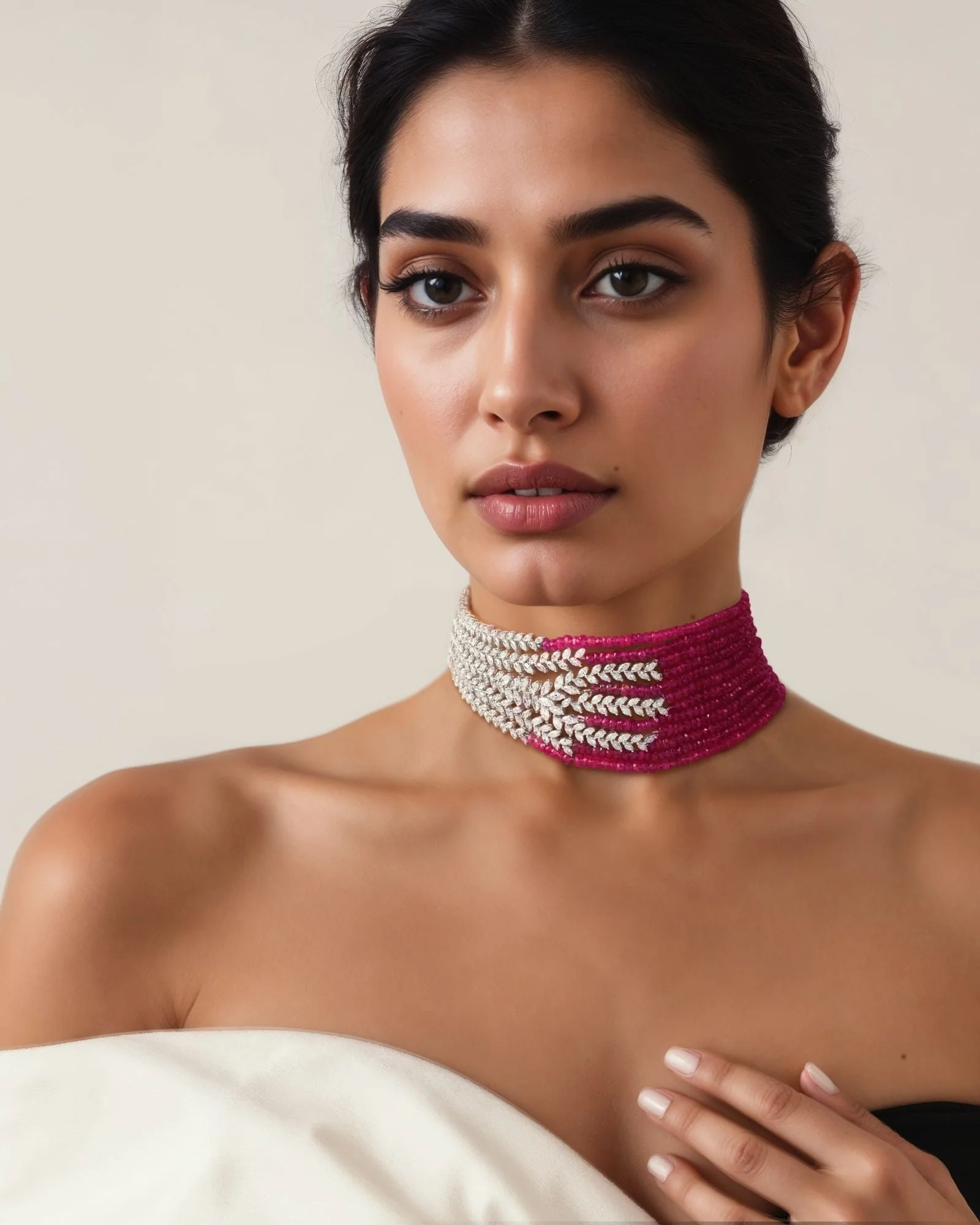 Double the fun choker (Ruby) - Image 3