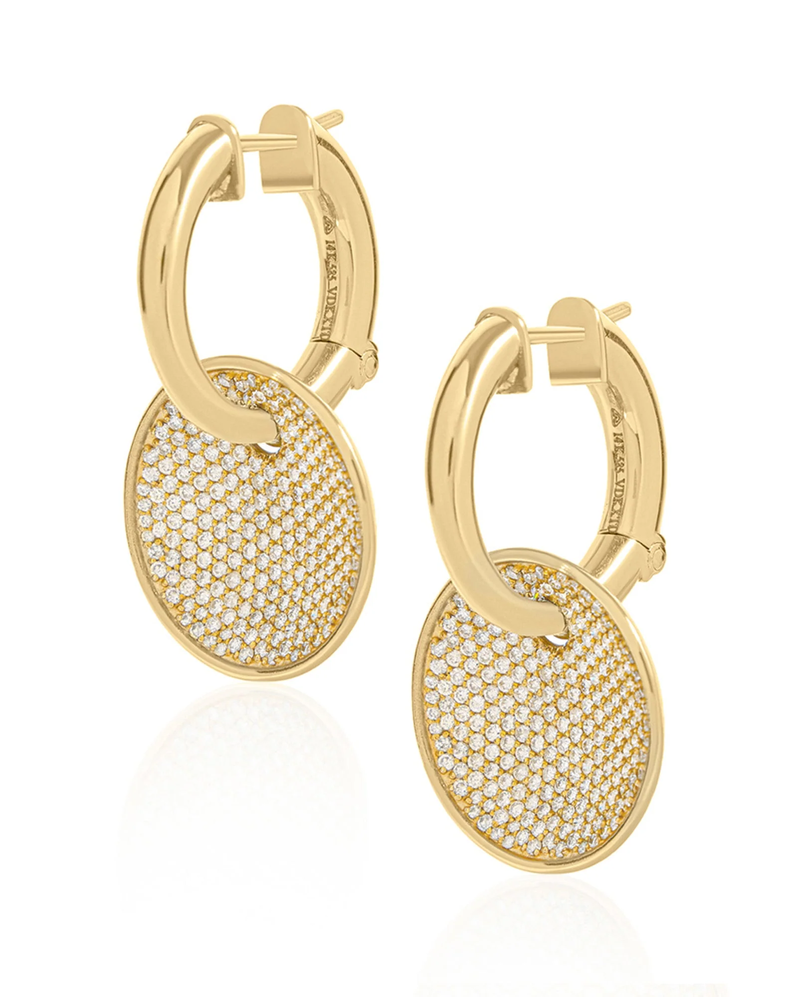 Drop Disc Earrings - Image 3