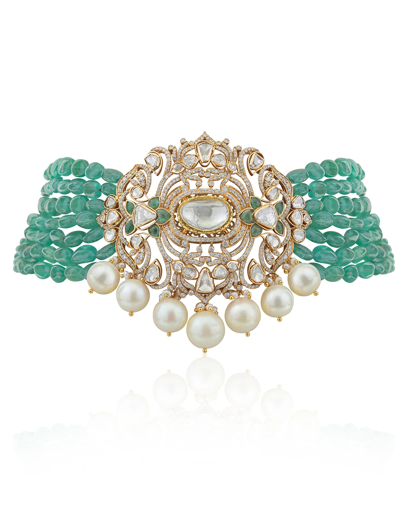 Emerald Baag Necklace