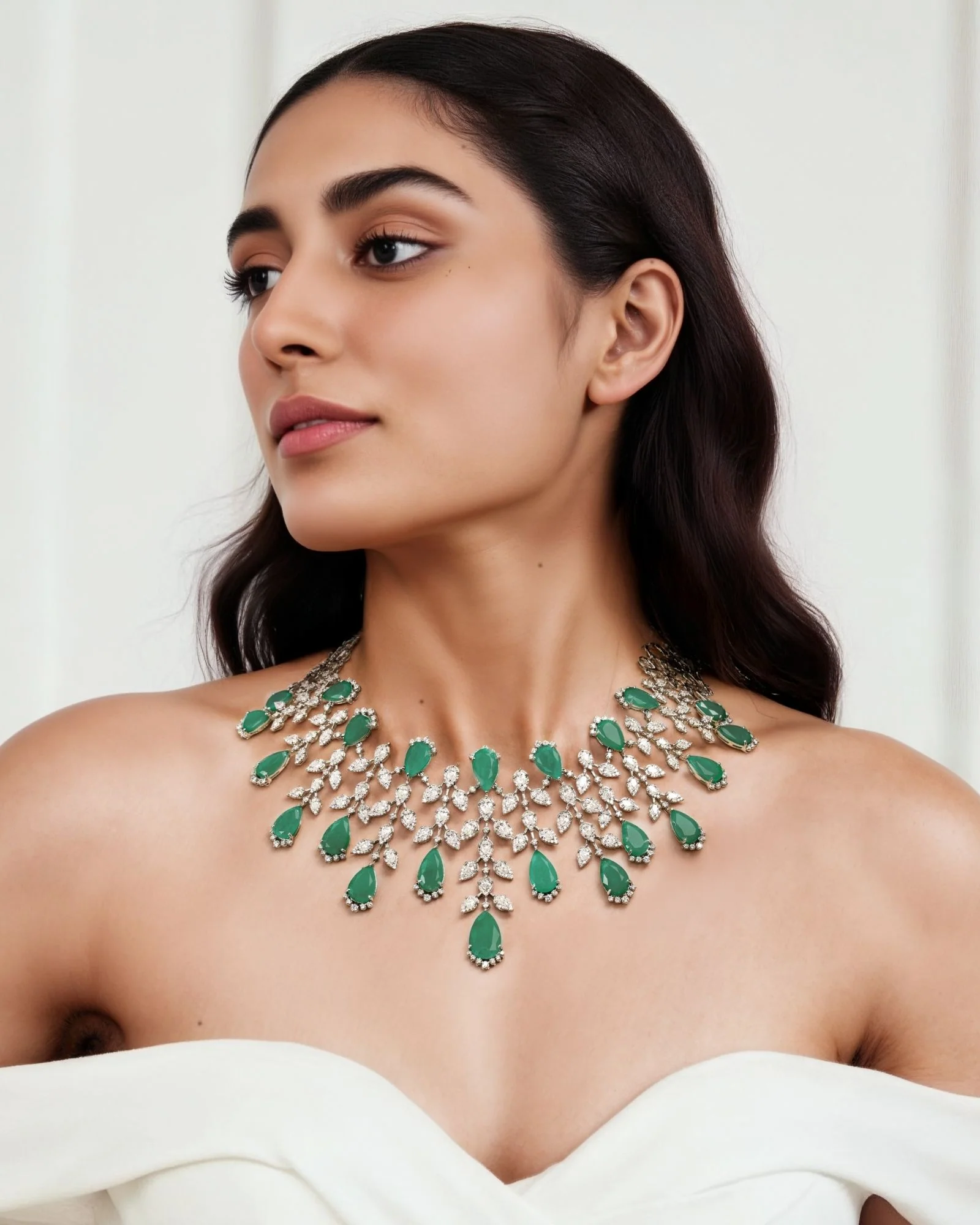 Emerald Bloom Necklace - Image 3