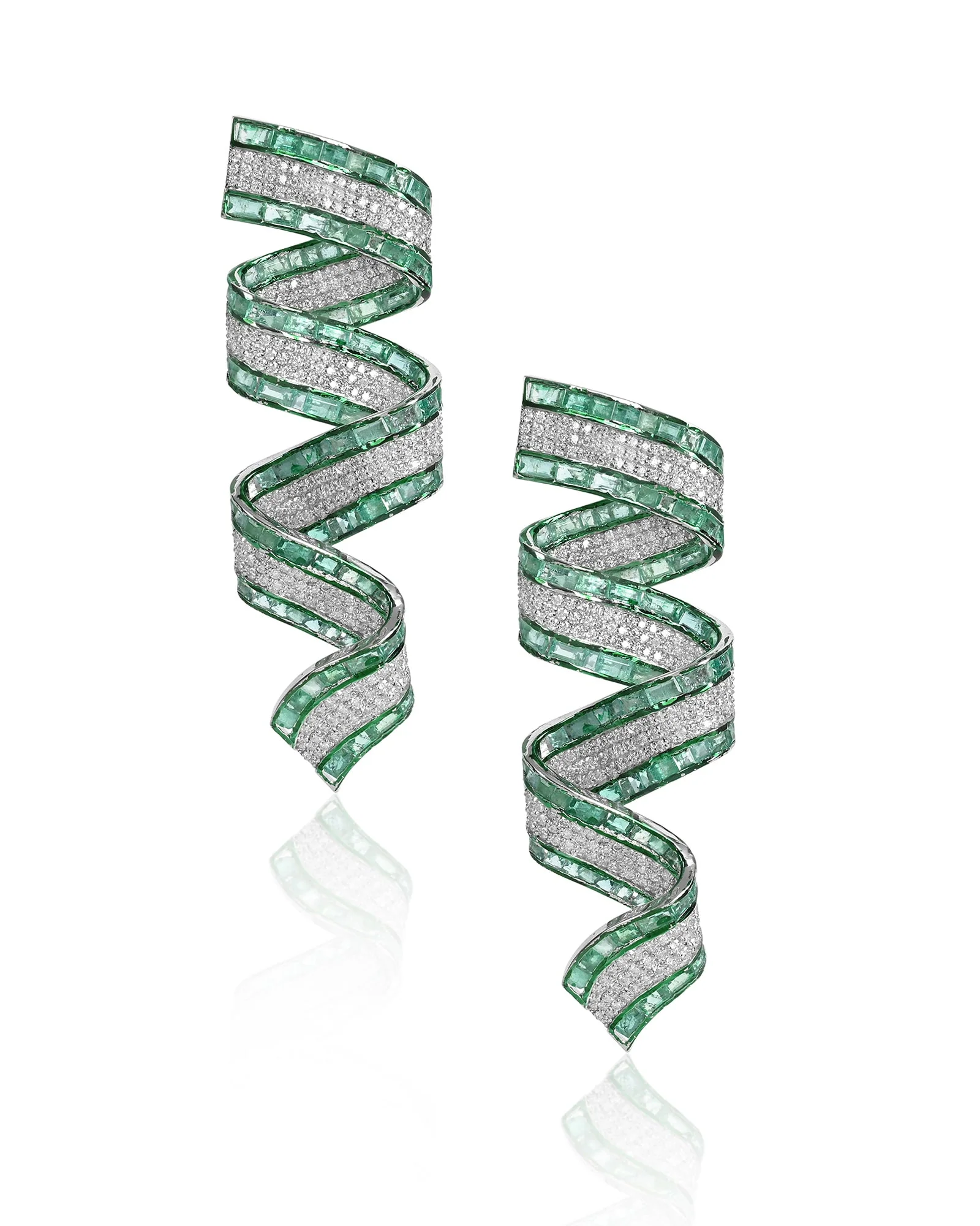 Emerald Confetti earrings - Image 2