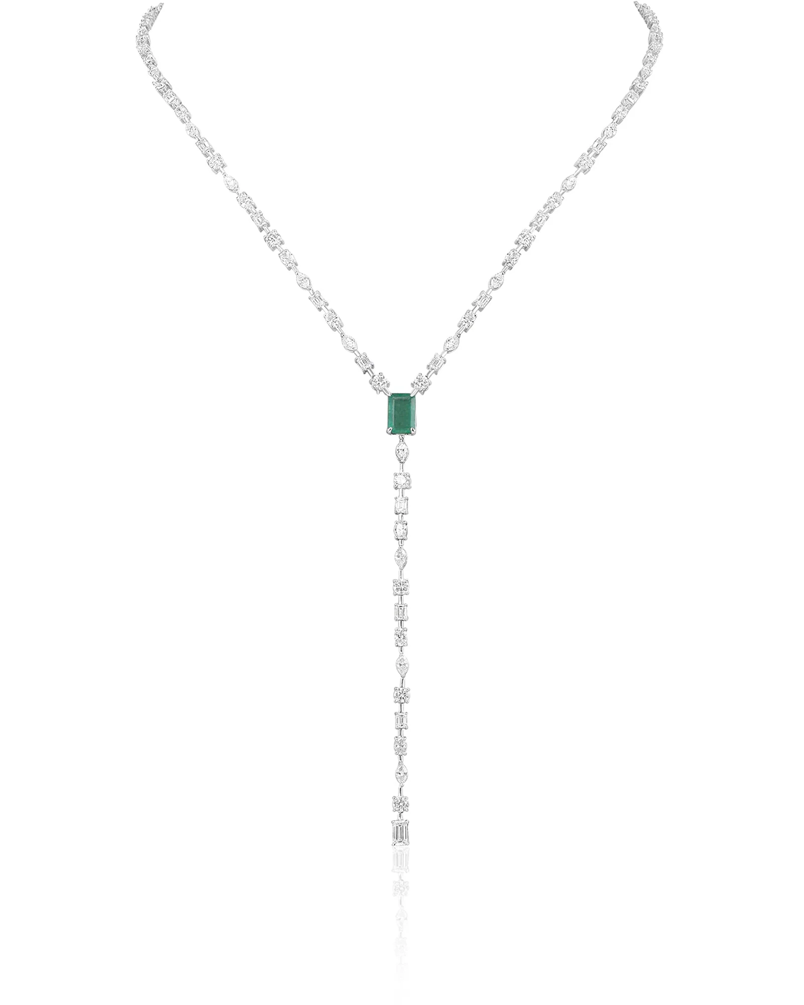 Emerald Core Lariat Necklace - Image 2