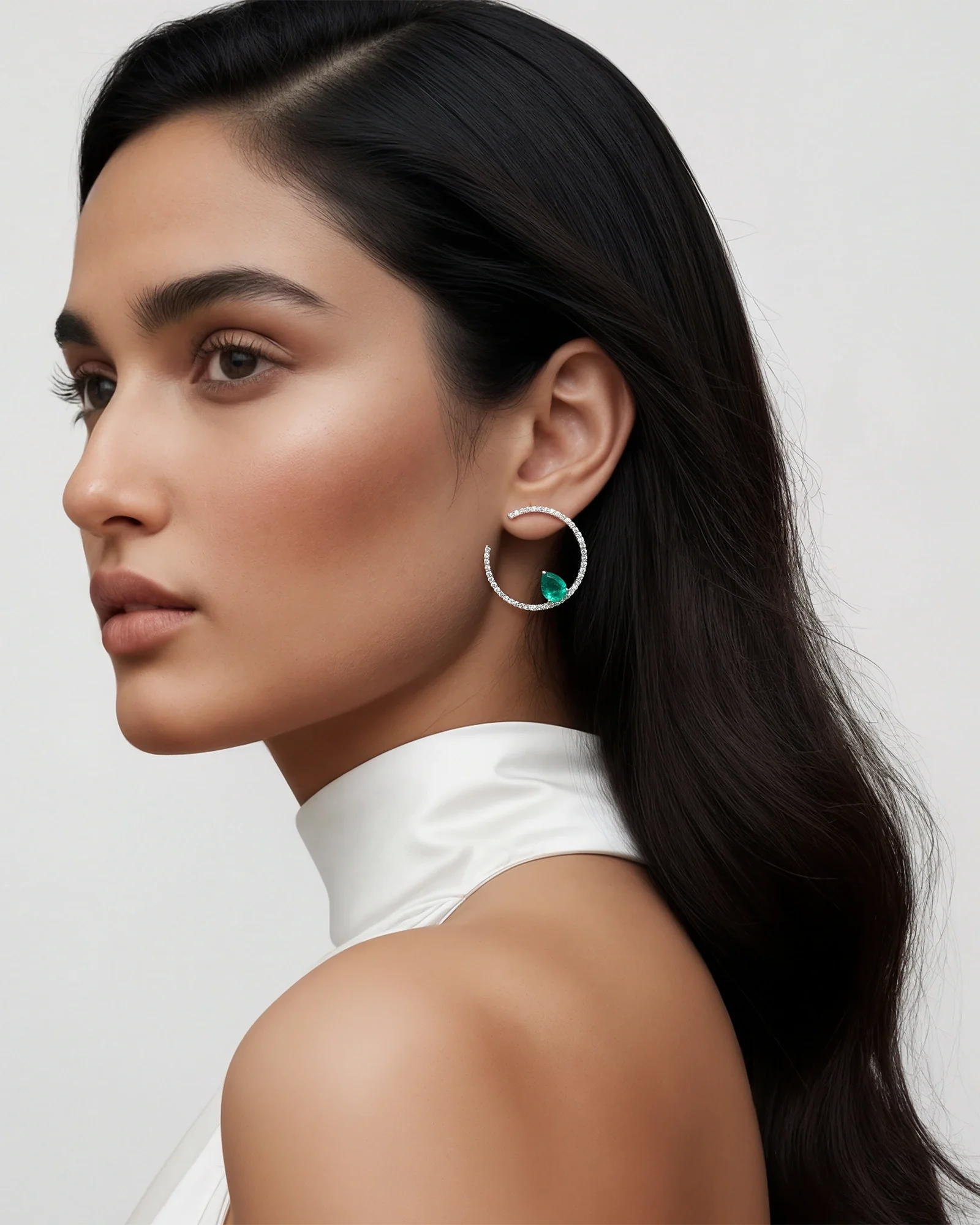 Emerald Delight Hoops - Image 2
