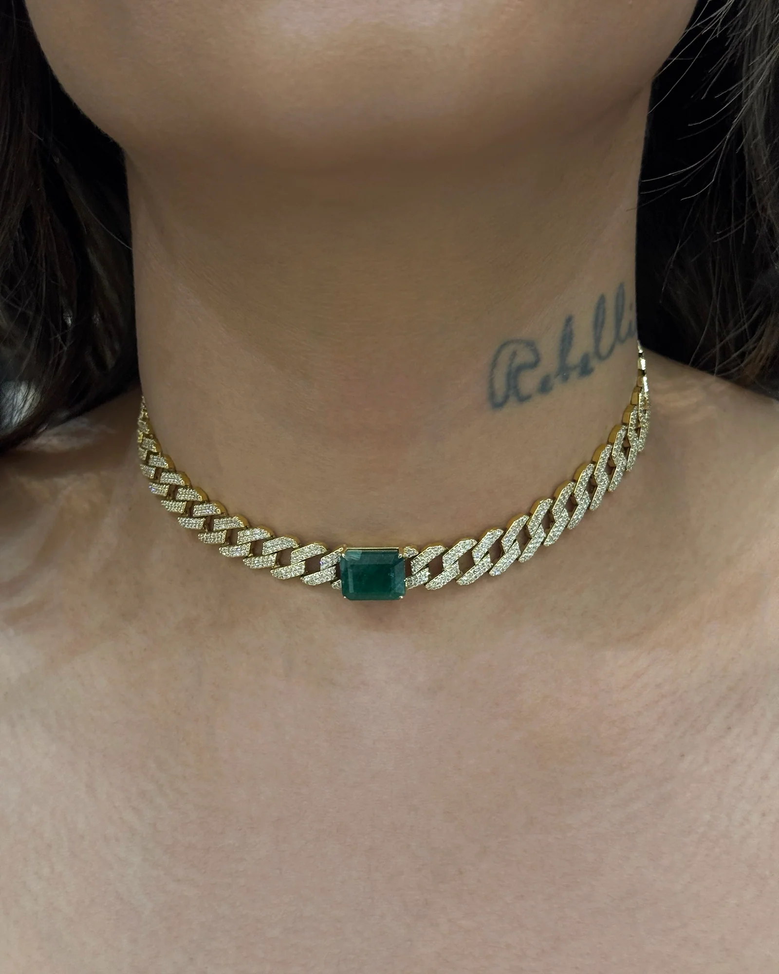 Emerald Drip Curb Chain - Image 4