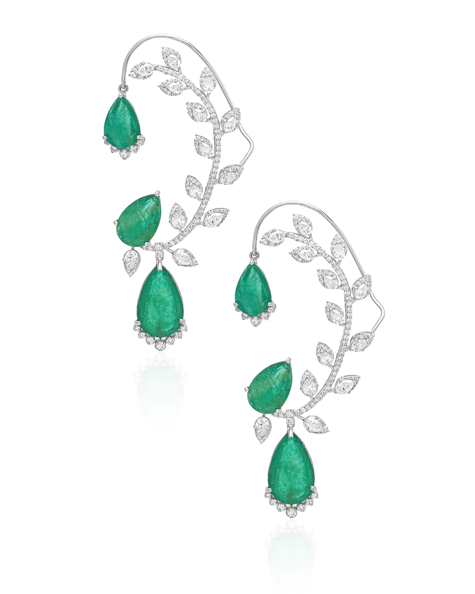 Emerald Drip Earcuffs - Image 2
