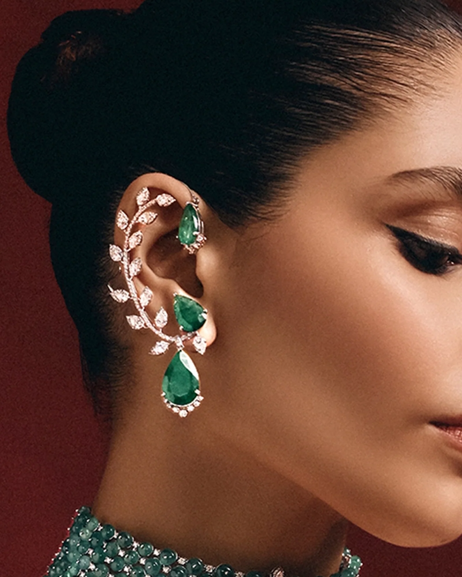 Emerald Drip Earcuffs - Image 5