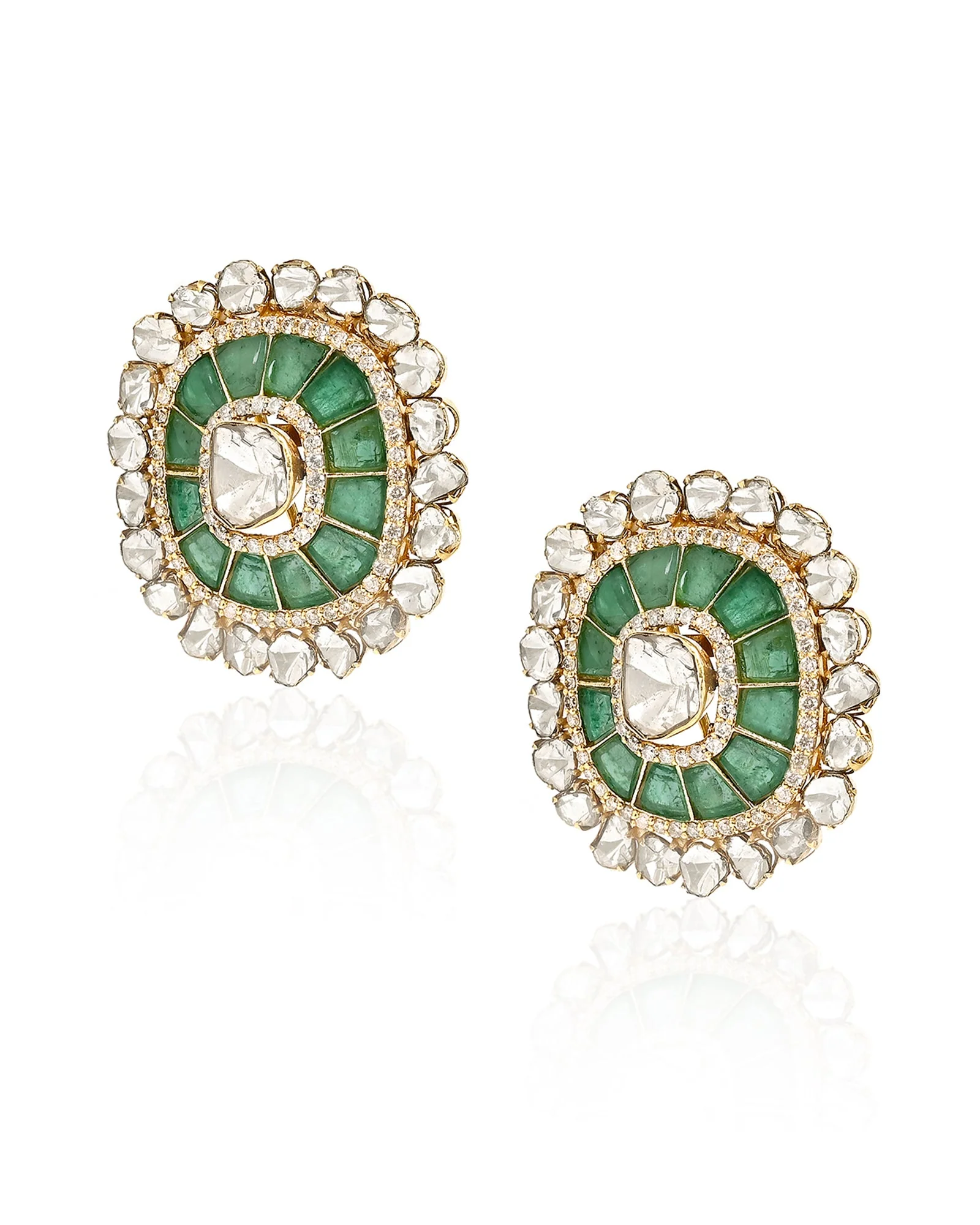 Emerald Duet Earrings - Image 3