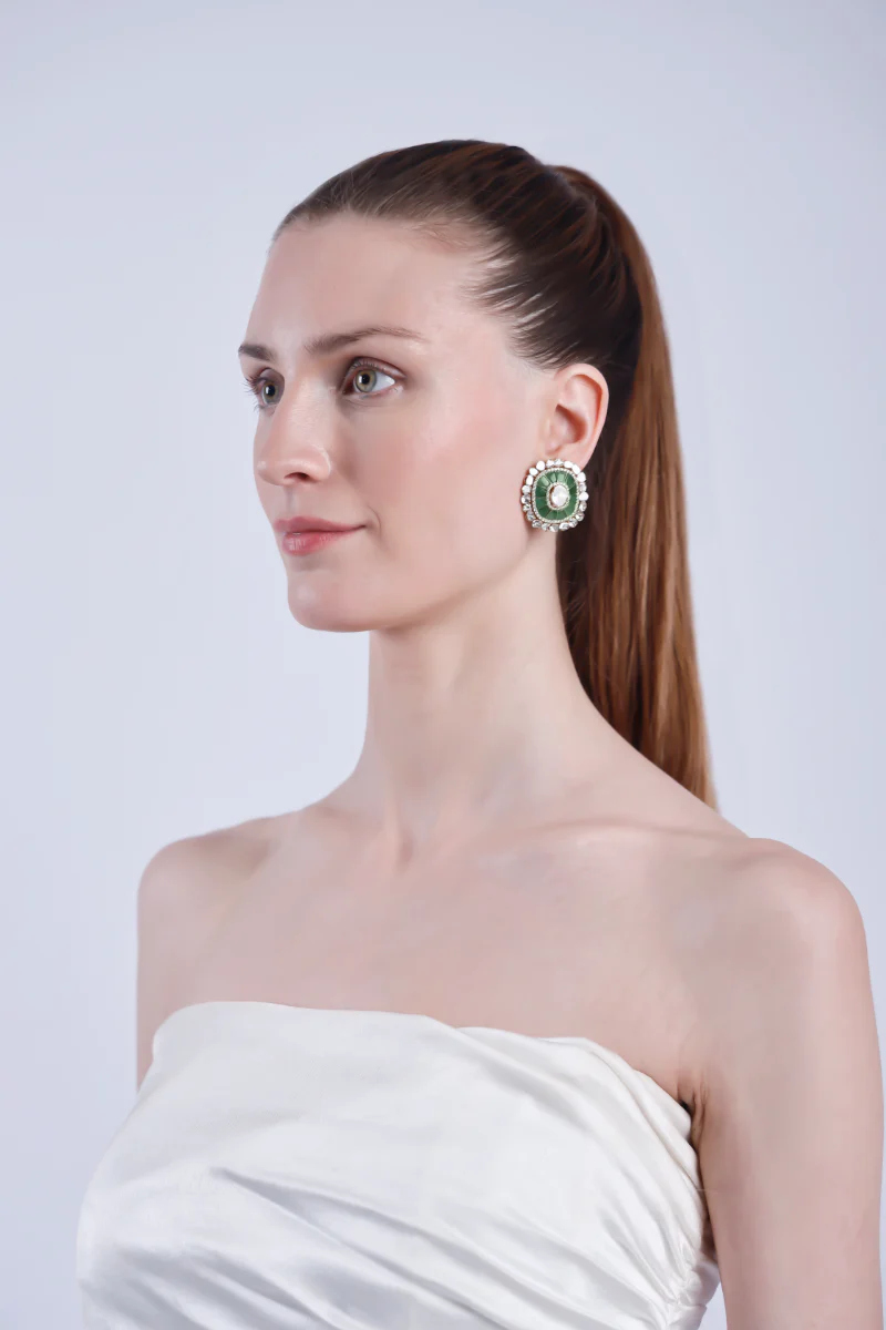 Emerald Duet Earrings - Image 4