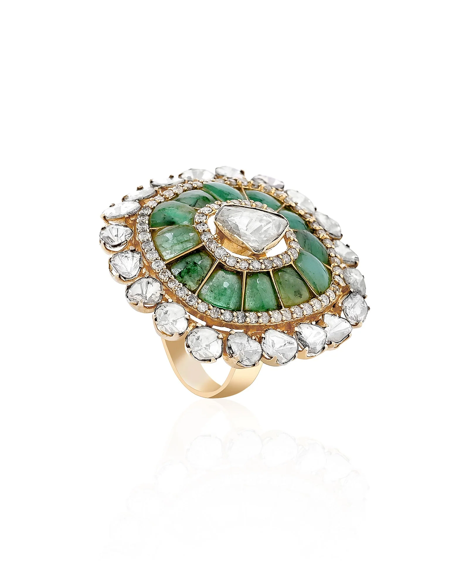 Emerald Duet Ring - Image 3