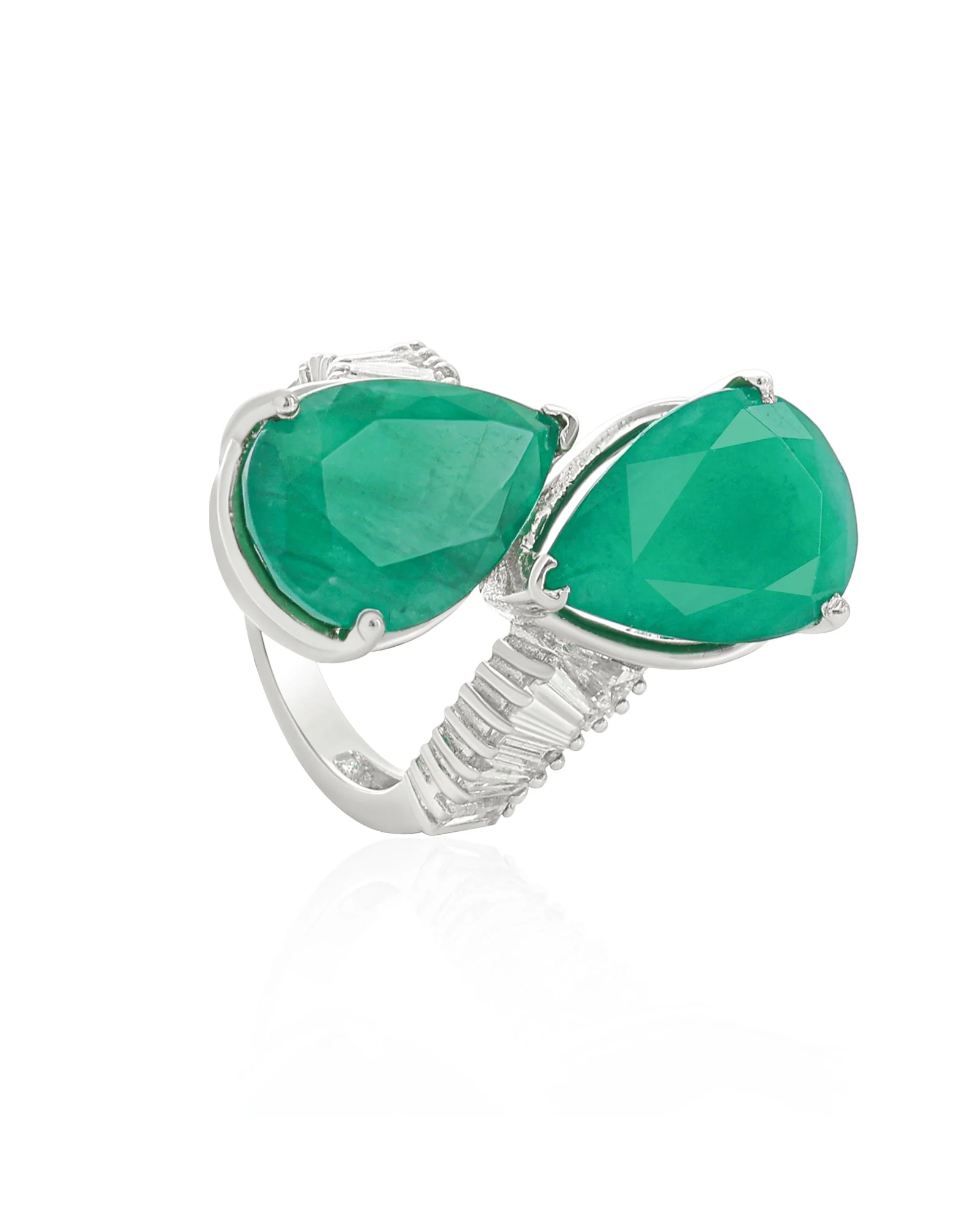 Emerald Duo Ring