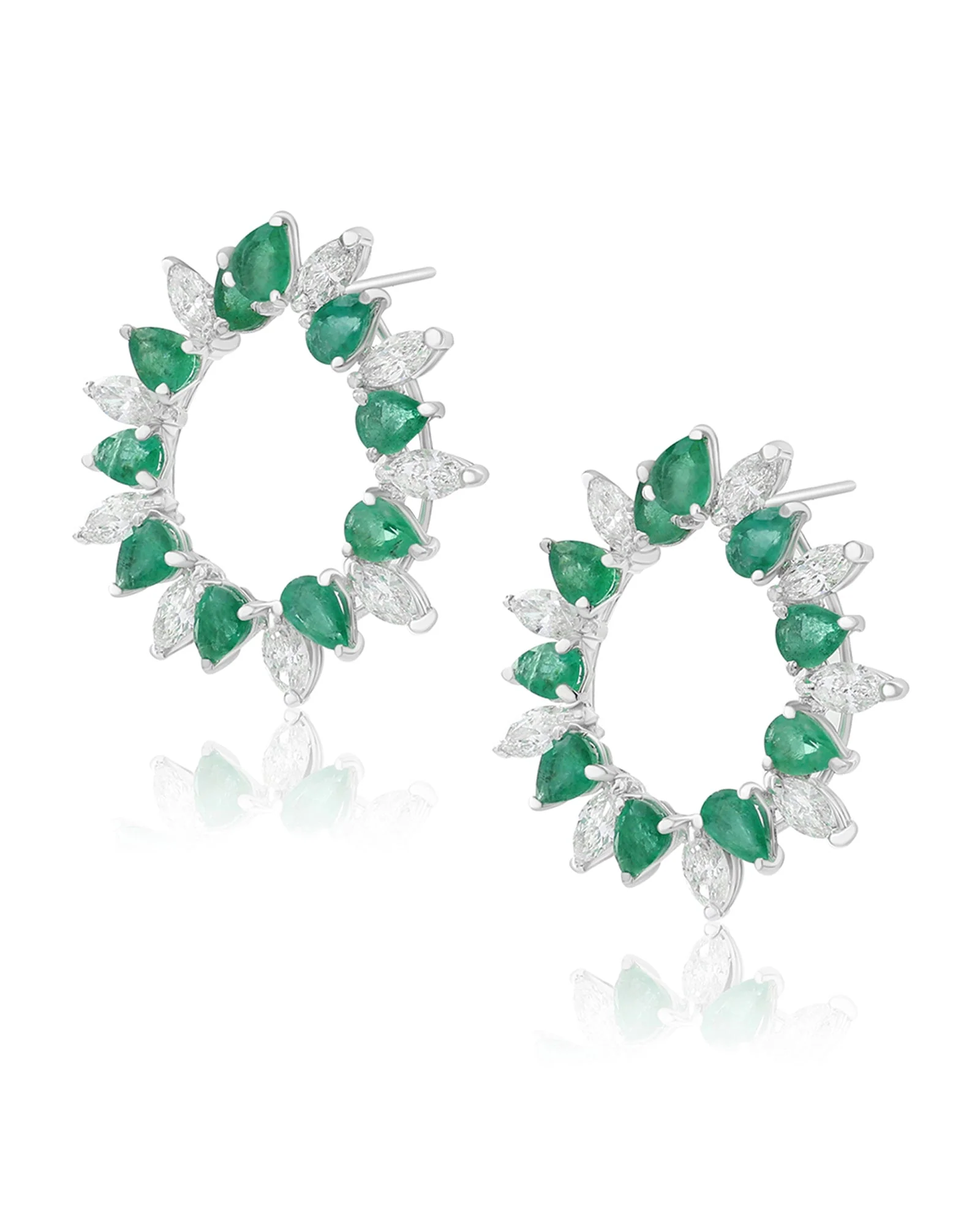 Emerald Eclipse Earrings - Image 3