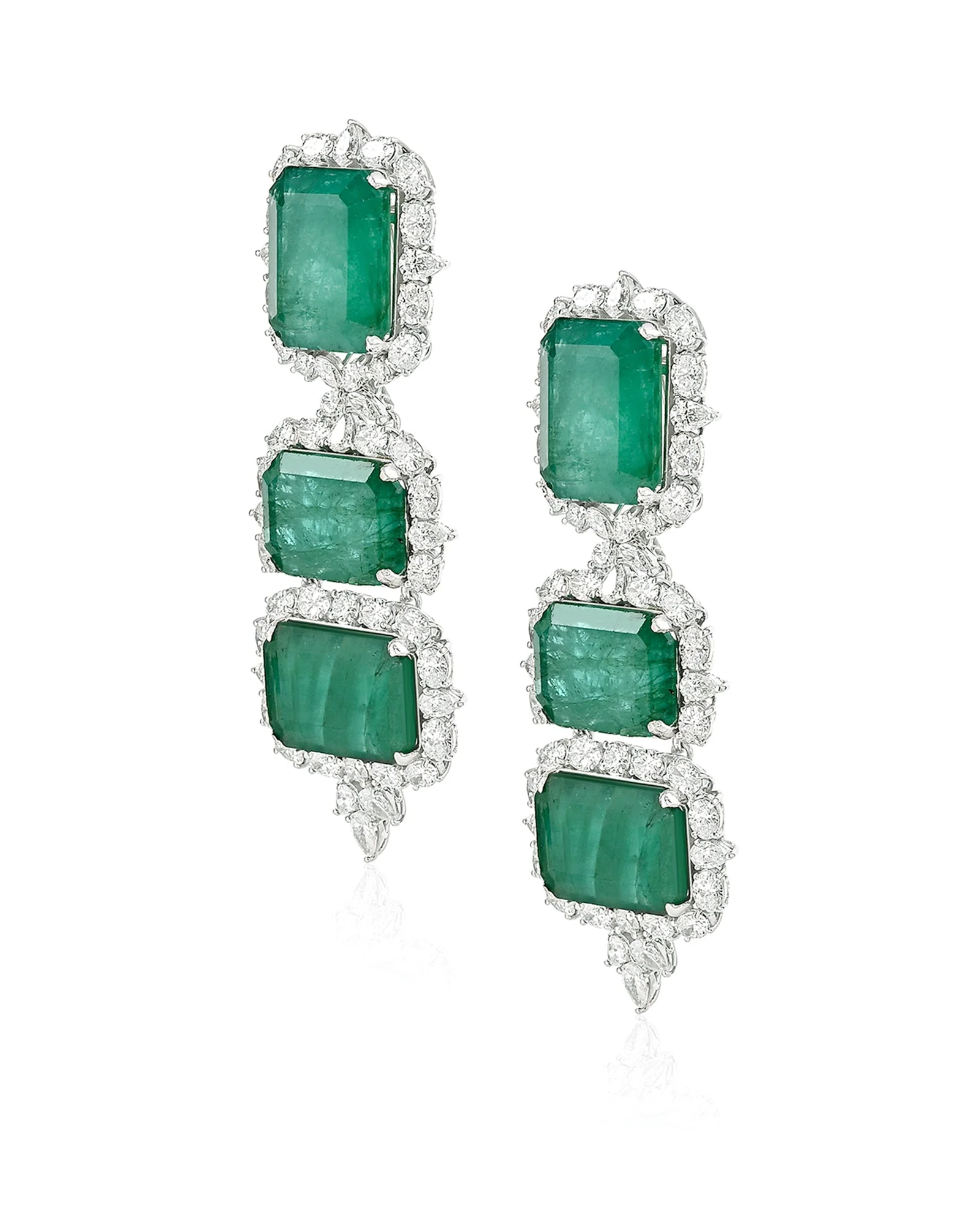 Emerald Estate Earrings - Image 2