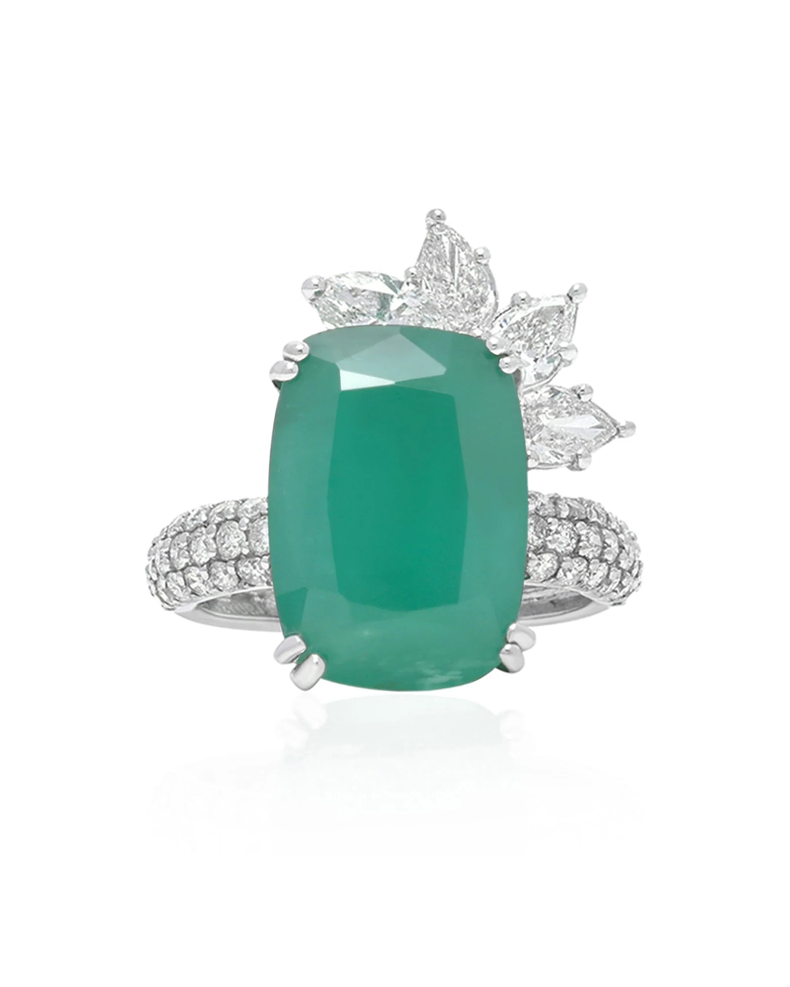 Emerald High Rise Ring