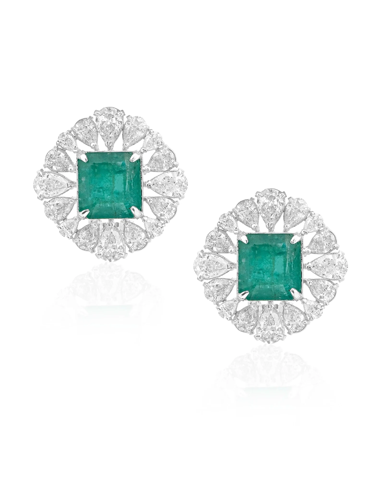 Emerald Orbit Earrings