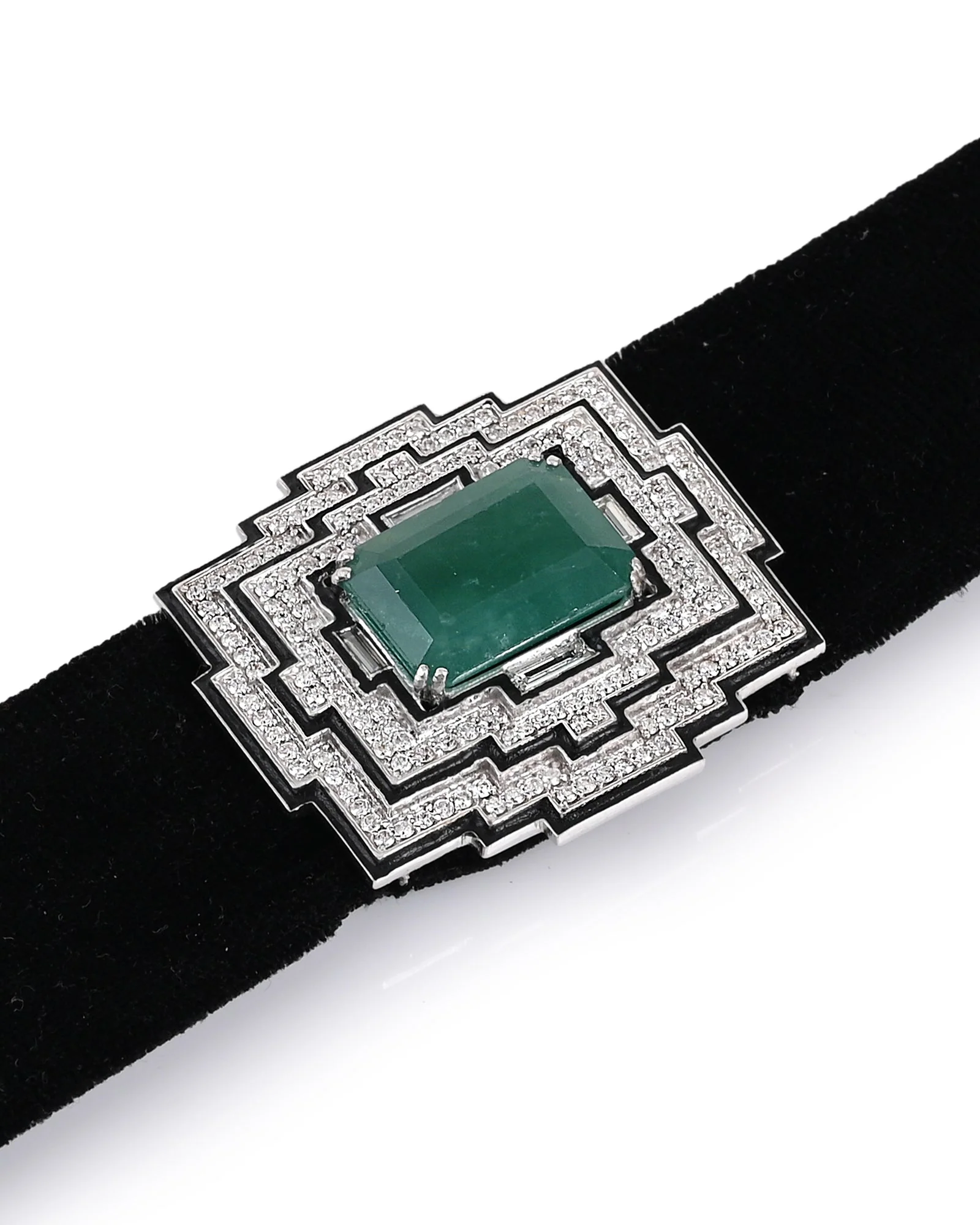 Emerald Plush Choker - Image 3