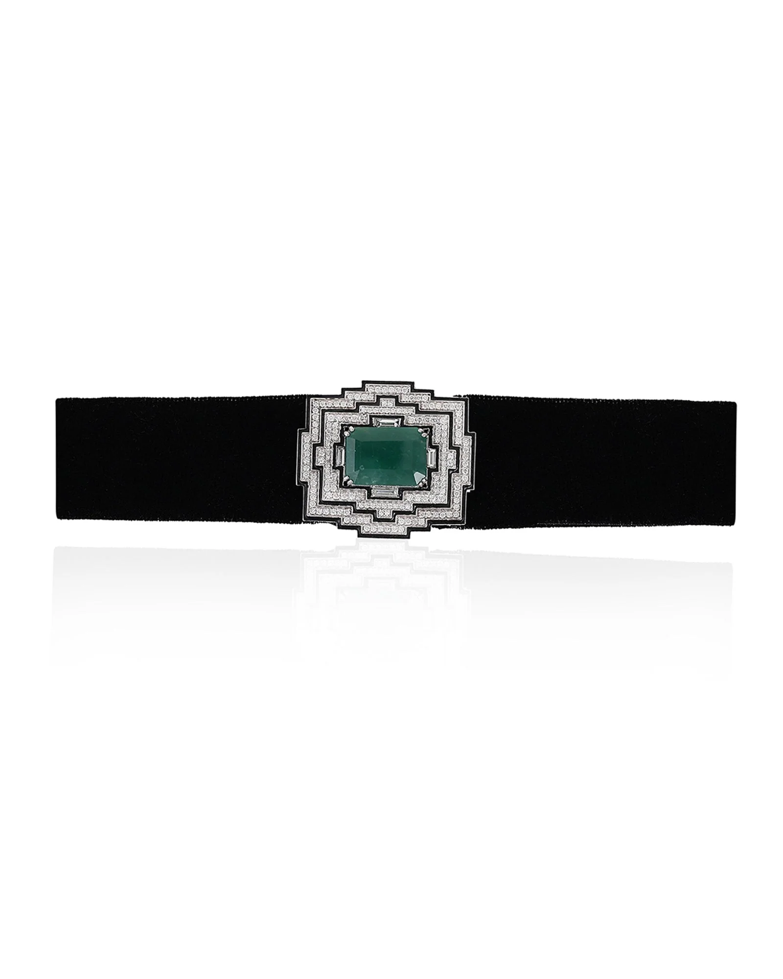 Emerald Plush Choker - Image 4
