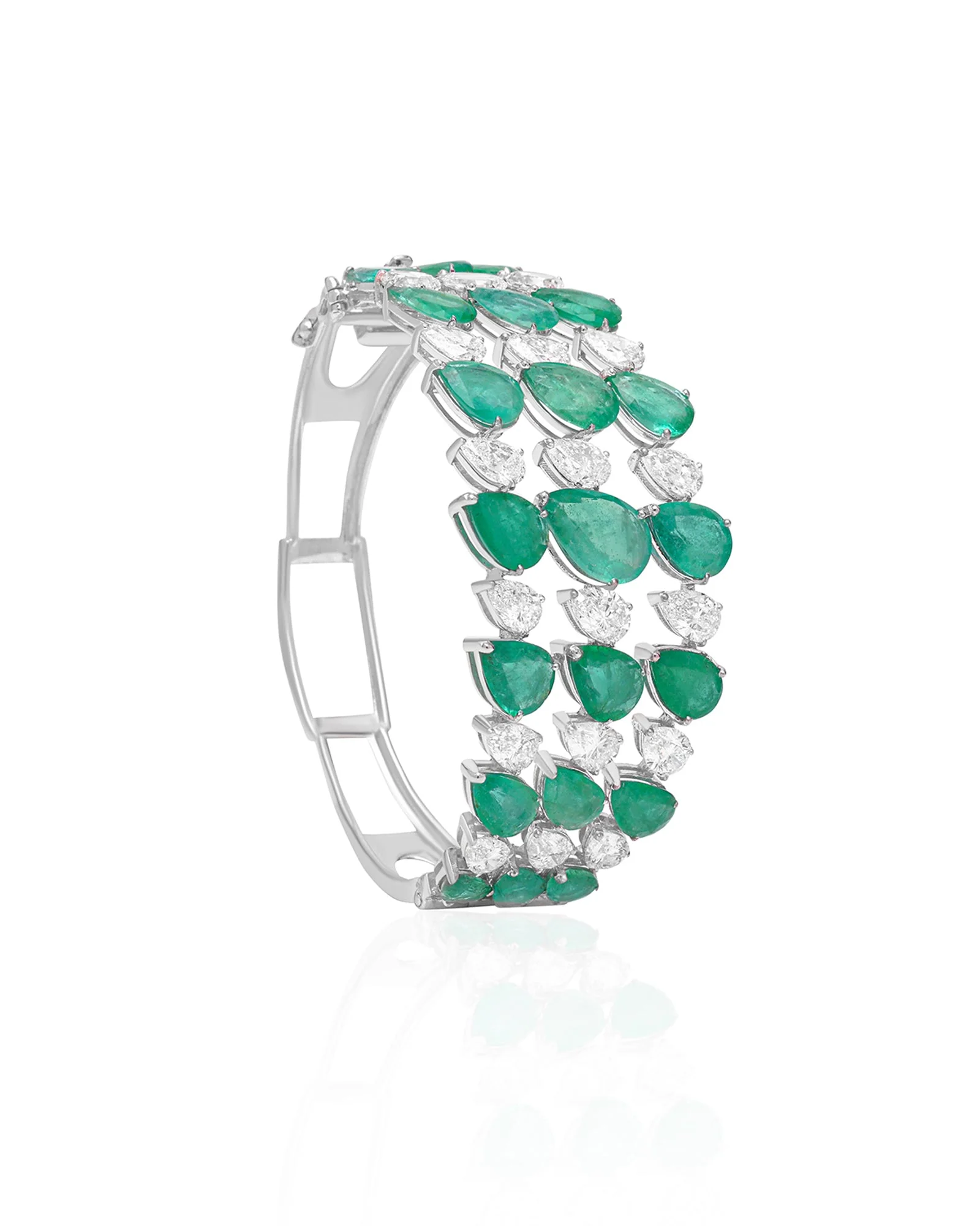 Emerald Raindrop Cuff - Image 3