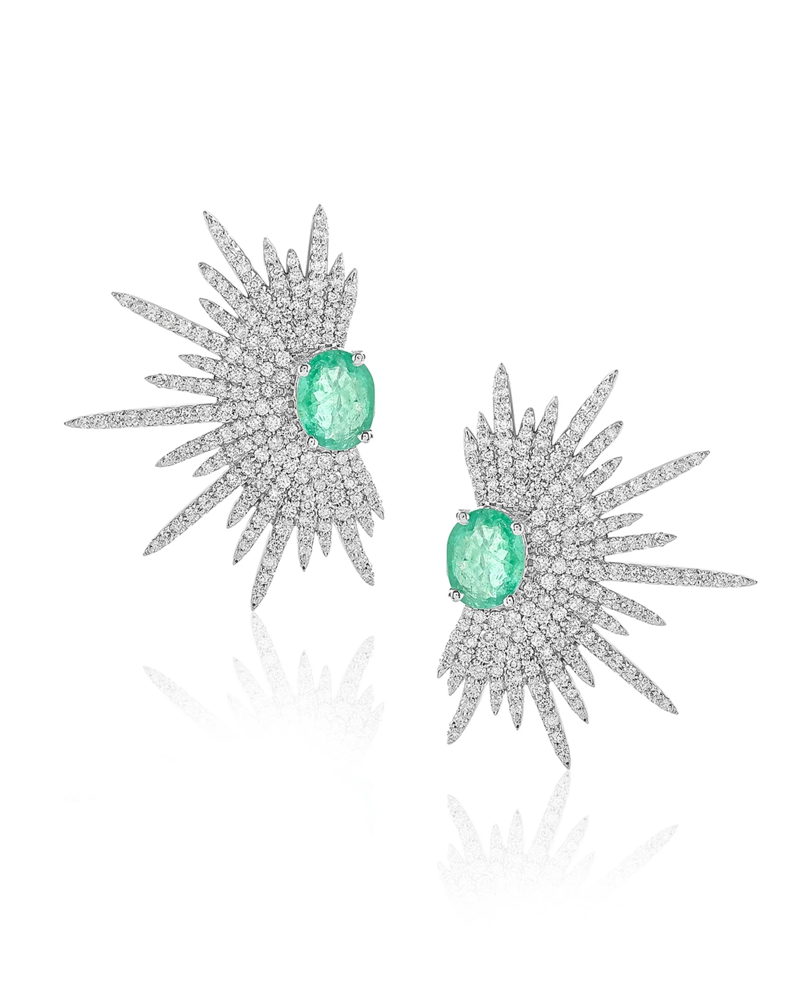 Emerald Spike Studs - Image 2