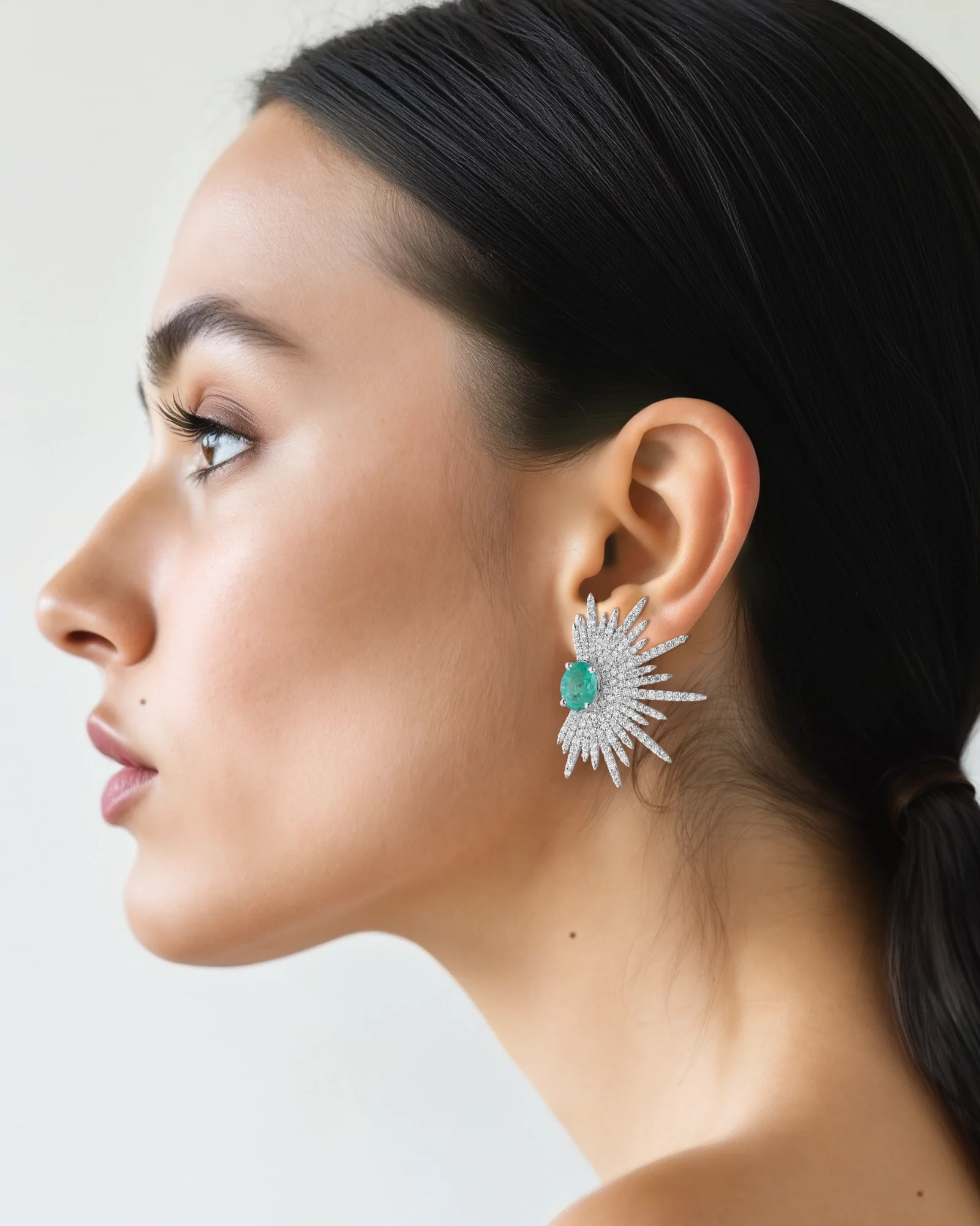 Emerald Spike Studs - Image 3