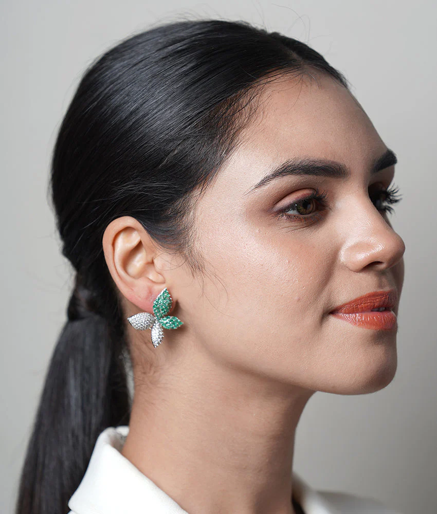 Emerald Summer Muse Earrings - Image 4