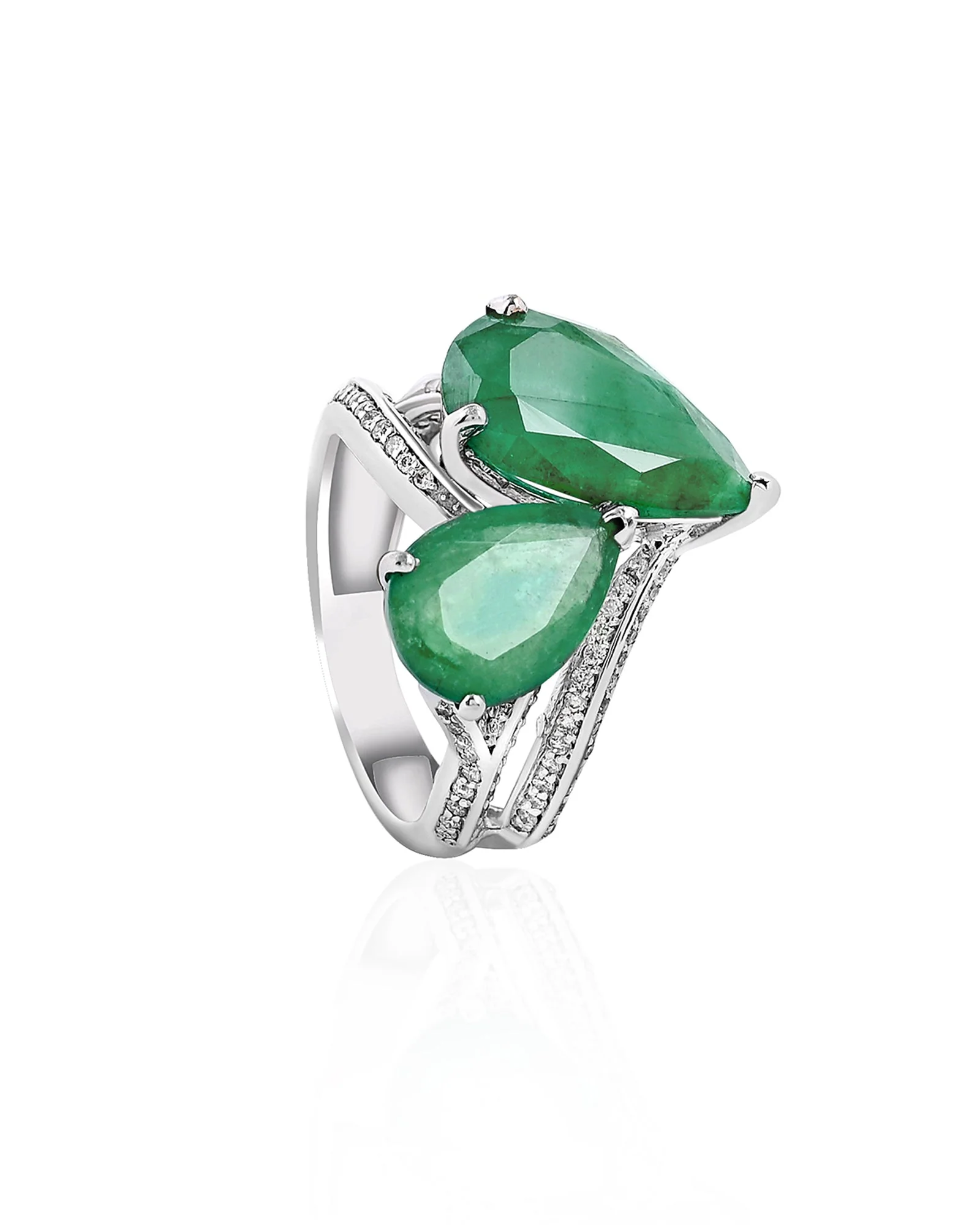 Emerald Times Two Ring - Image 2