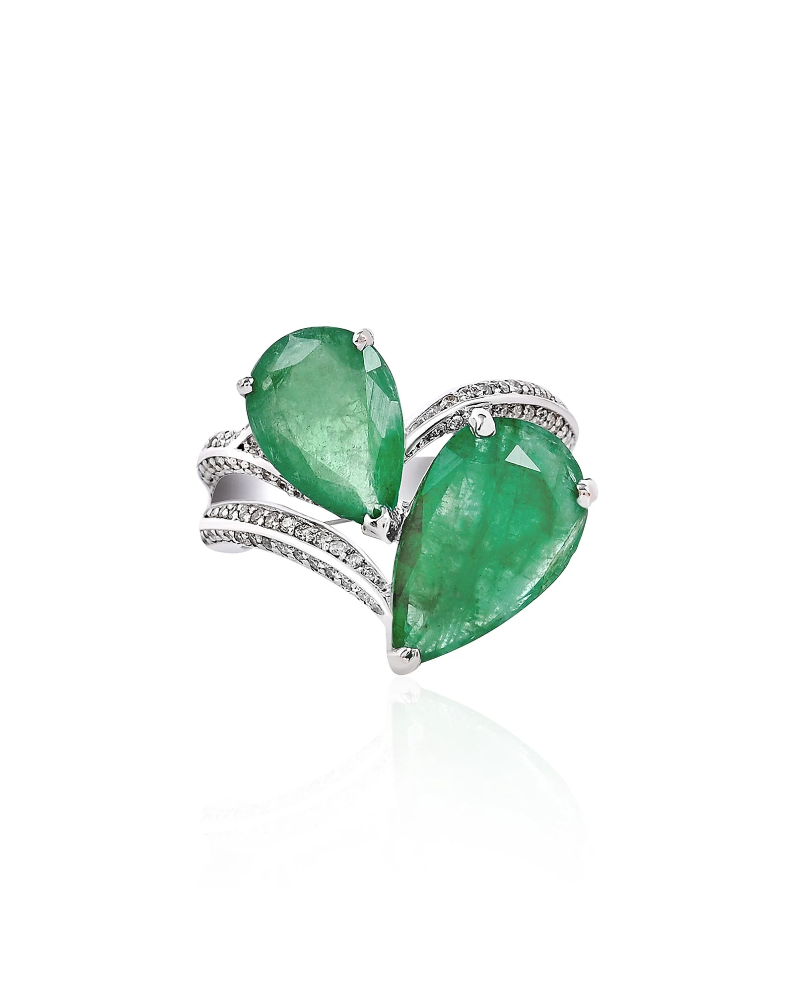 Emerald Times Two Ring - Image 3
