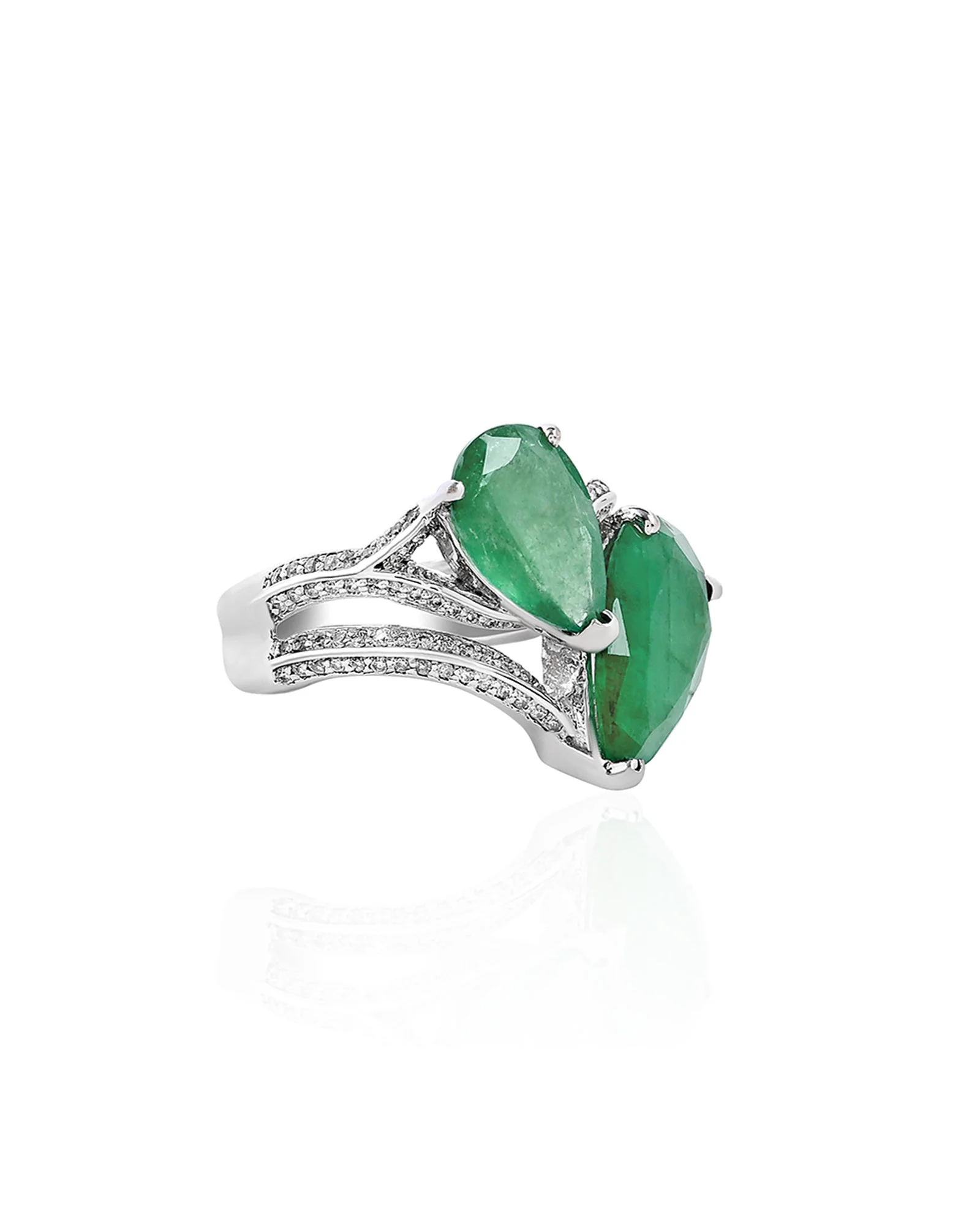 Emerald Times Two Ring - Image 4