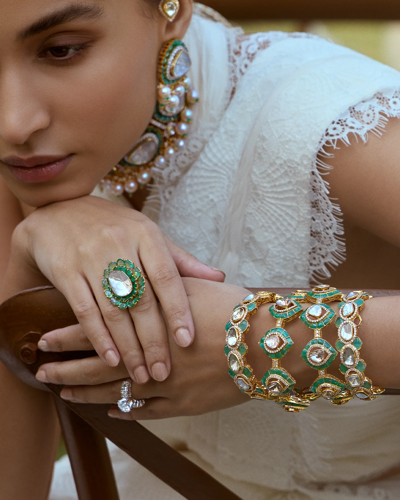 Emerald Treasure Bangle - Image 5