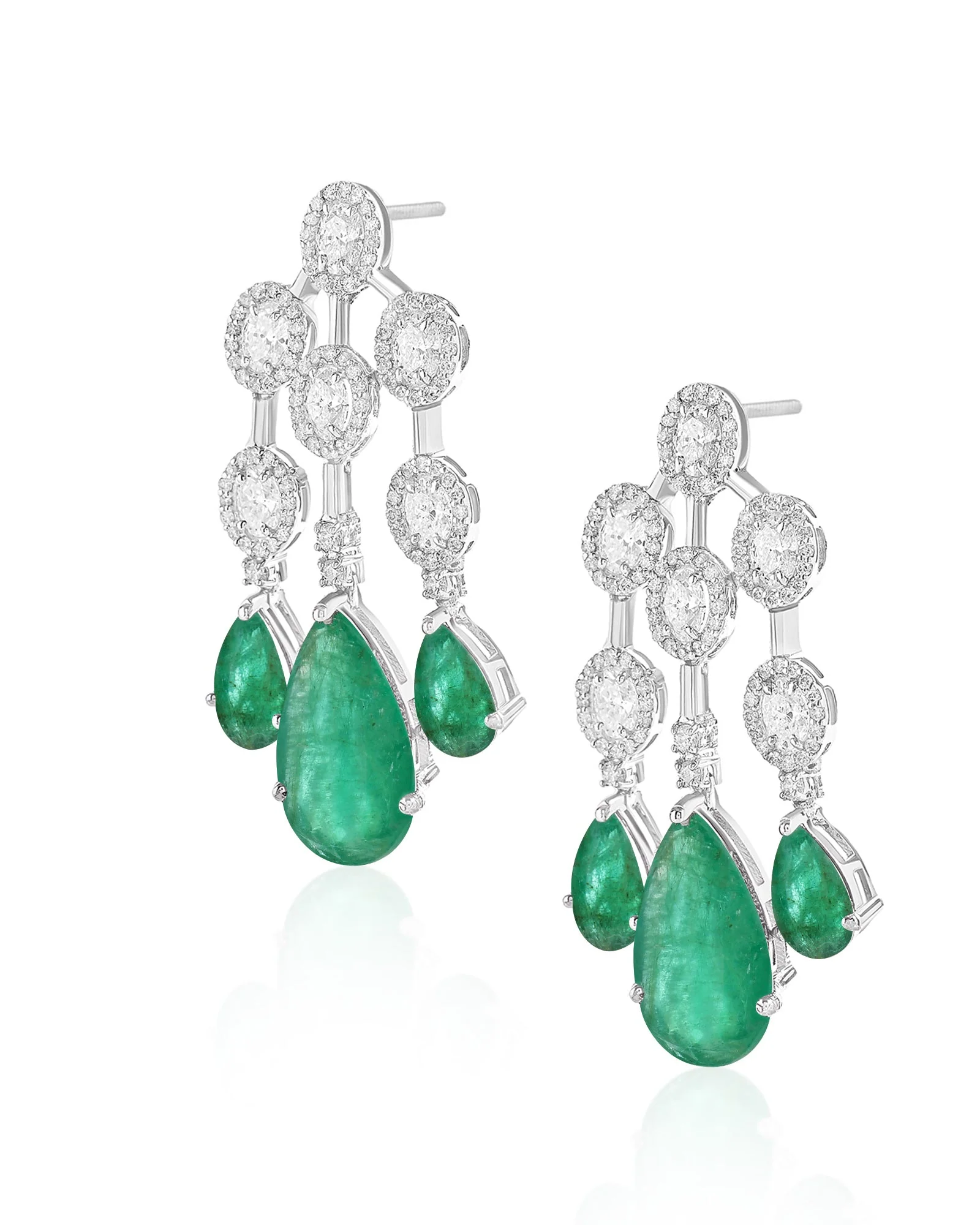 Emerald Waterfall 2.0 Earrings - Image 3