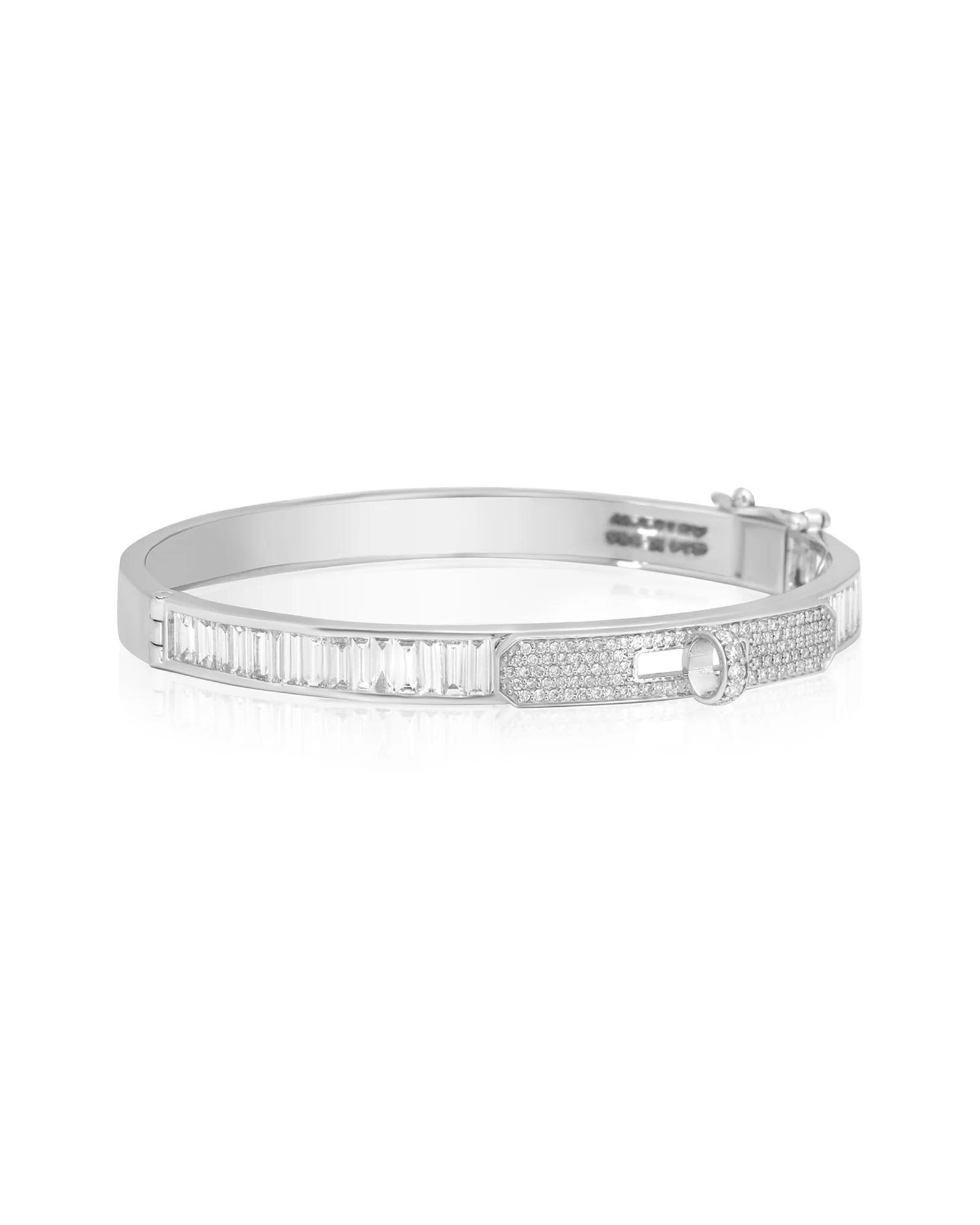 Gridlock Bracelet- White Gold - Image 3