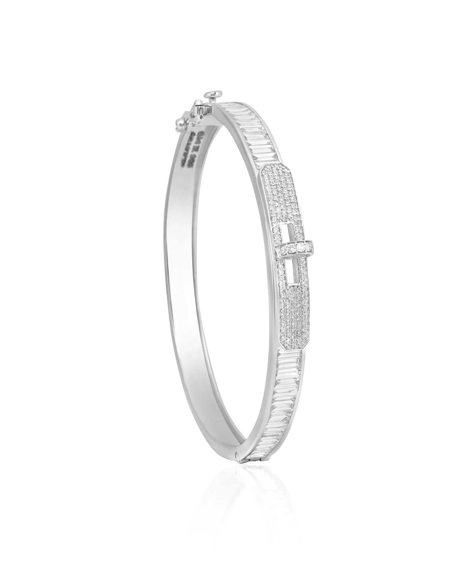 Gridlock Bracelet- White Gold - Image 4