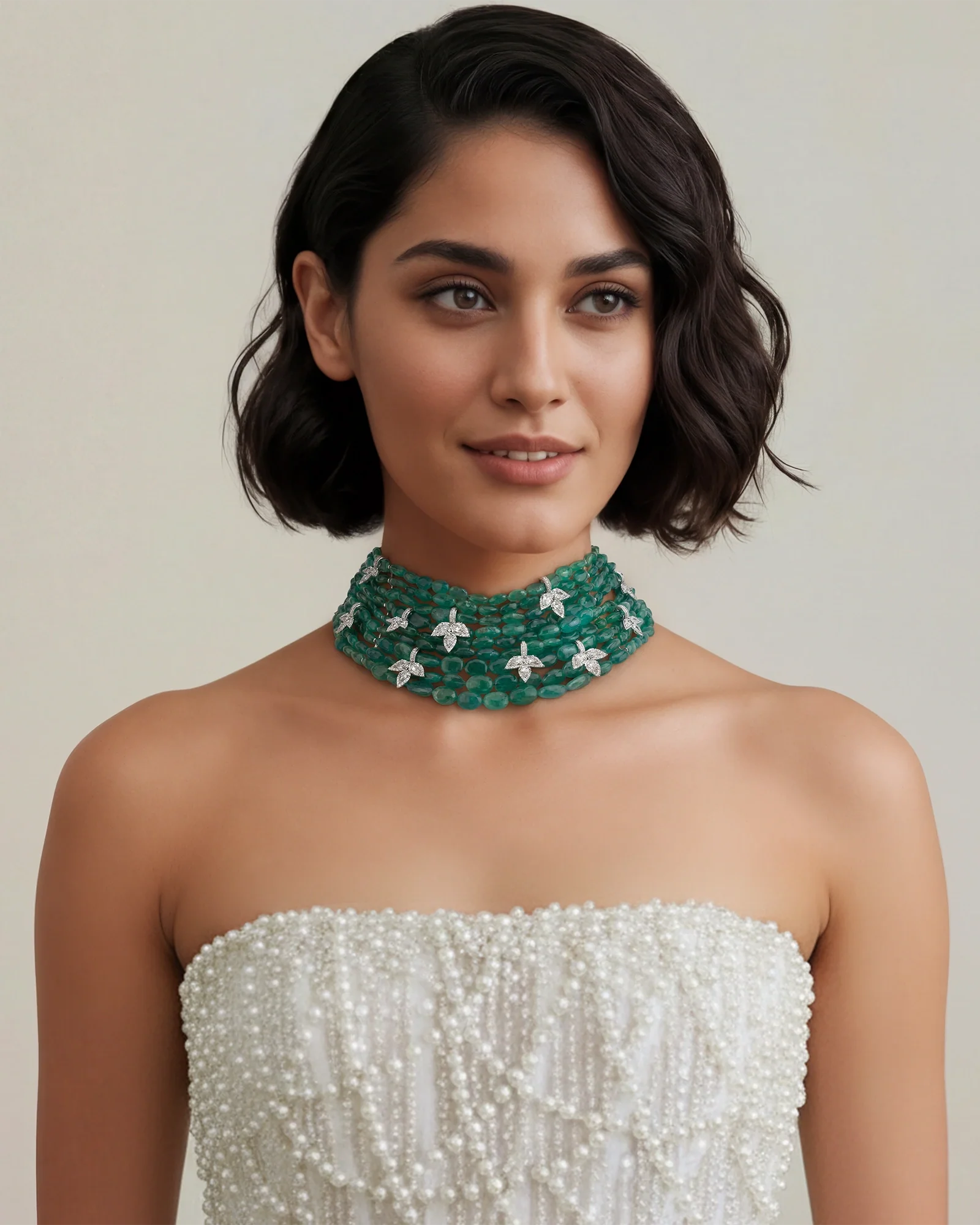 Haute in Emeralds Choker - Image 2