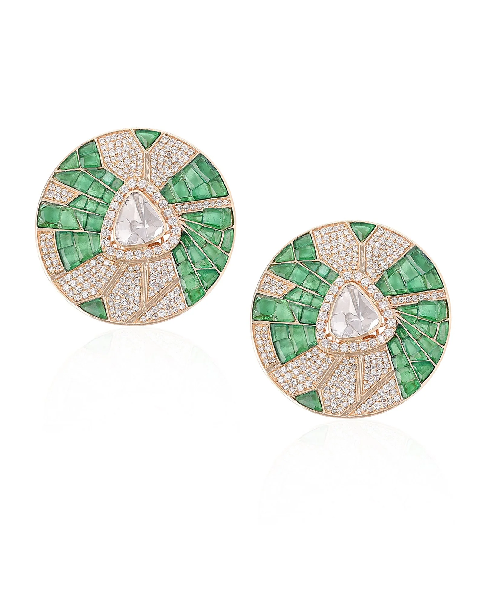 Haute In Green Studs