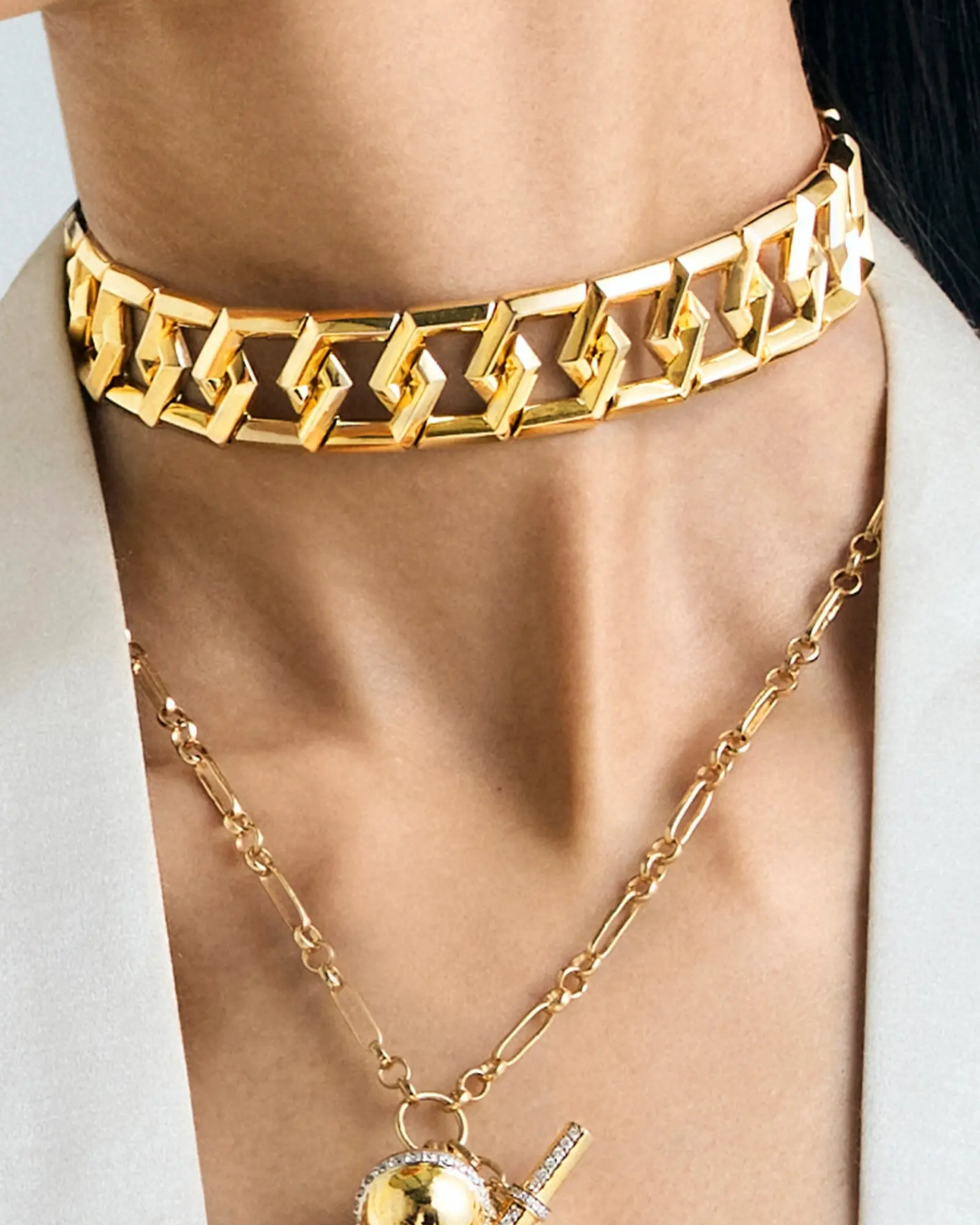 Hexa Chain Link Choker - Image 2