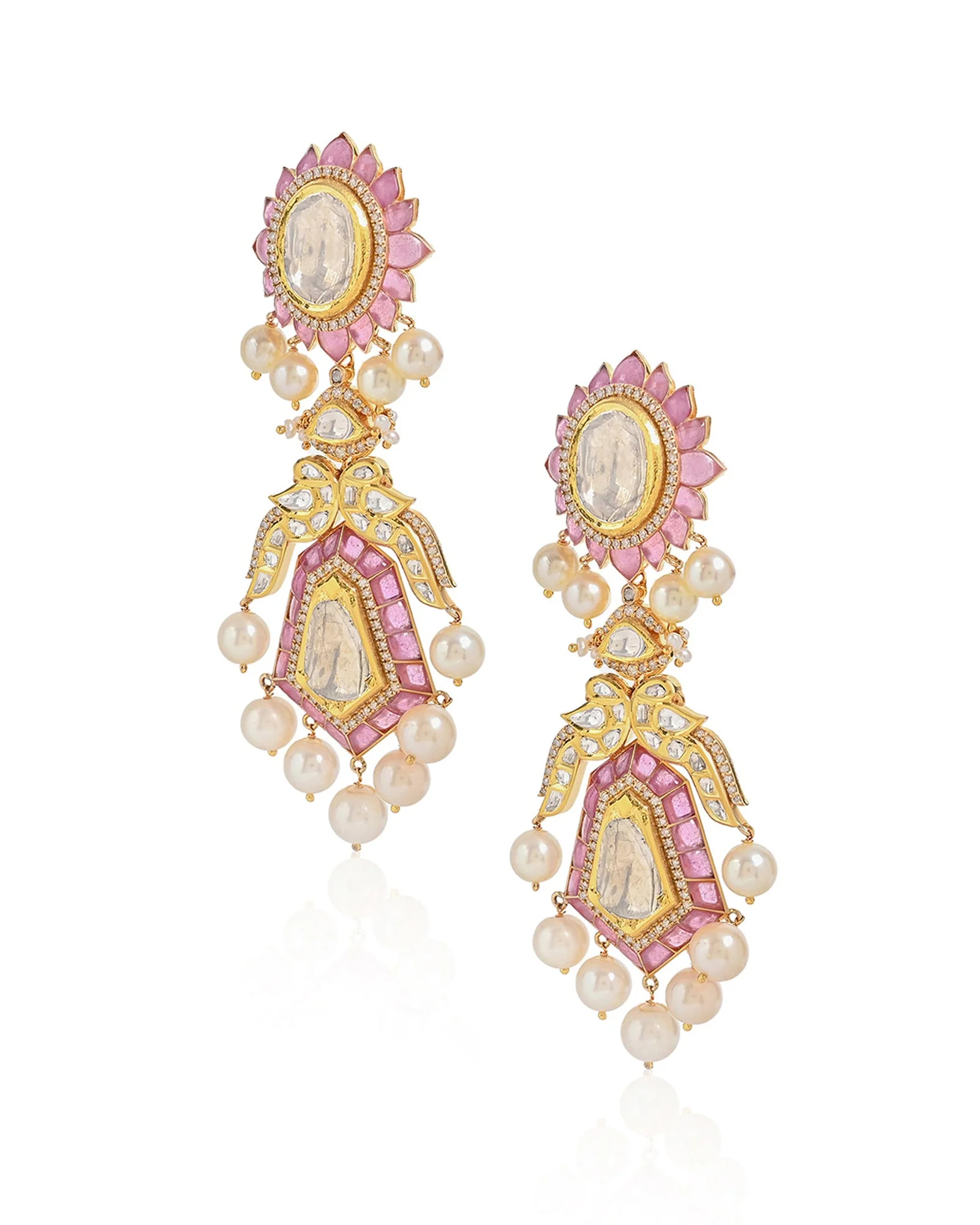 Jaipur Rose Earrings - Image 2