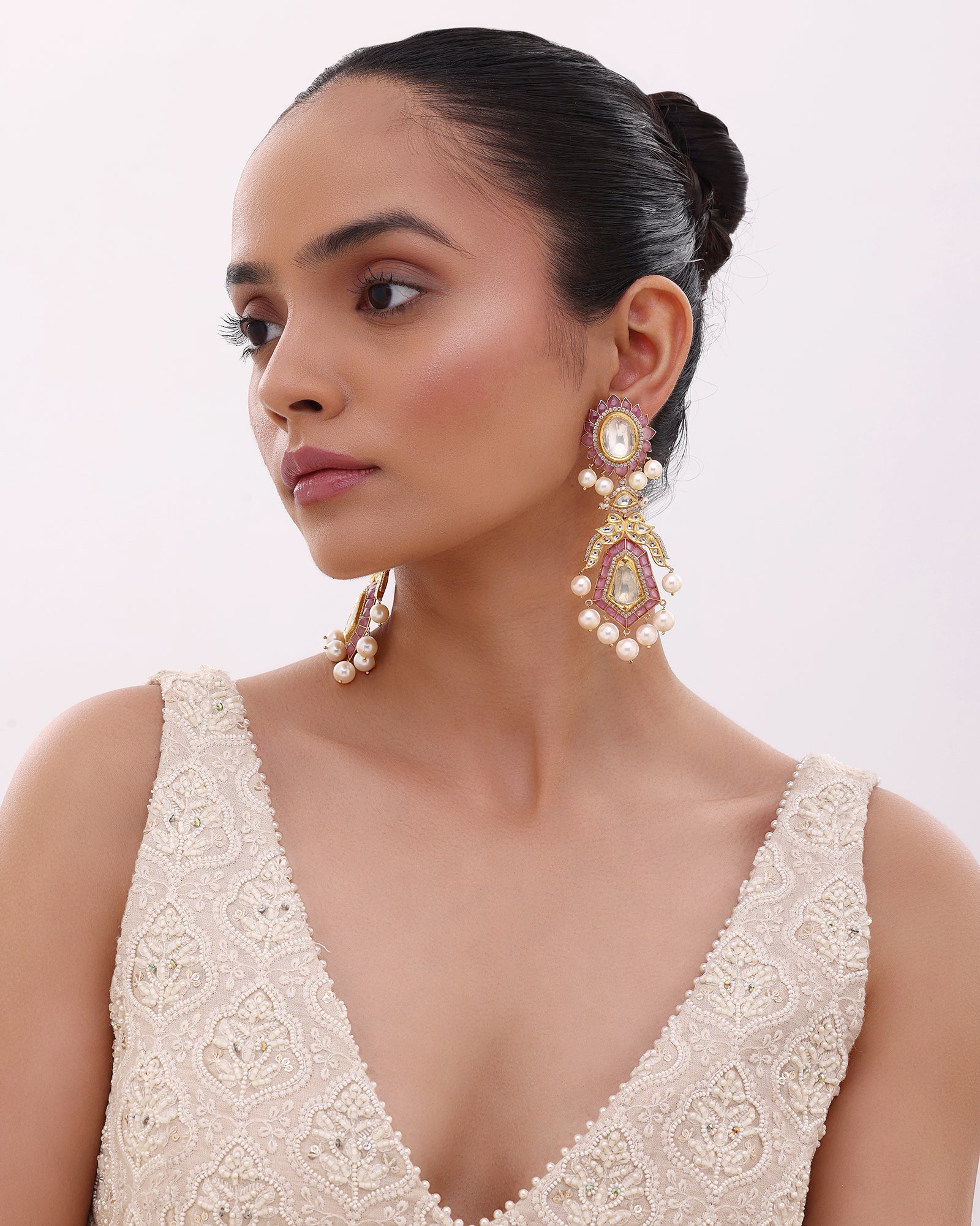 Jaipur Rose Earrings - Image 4