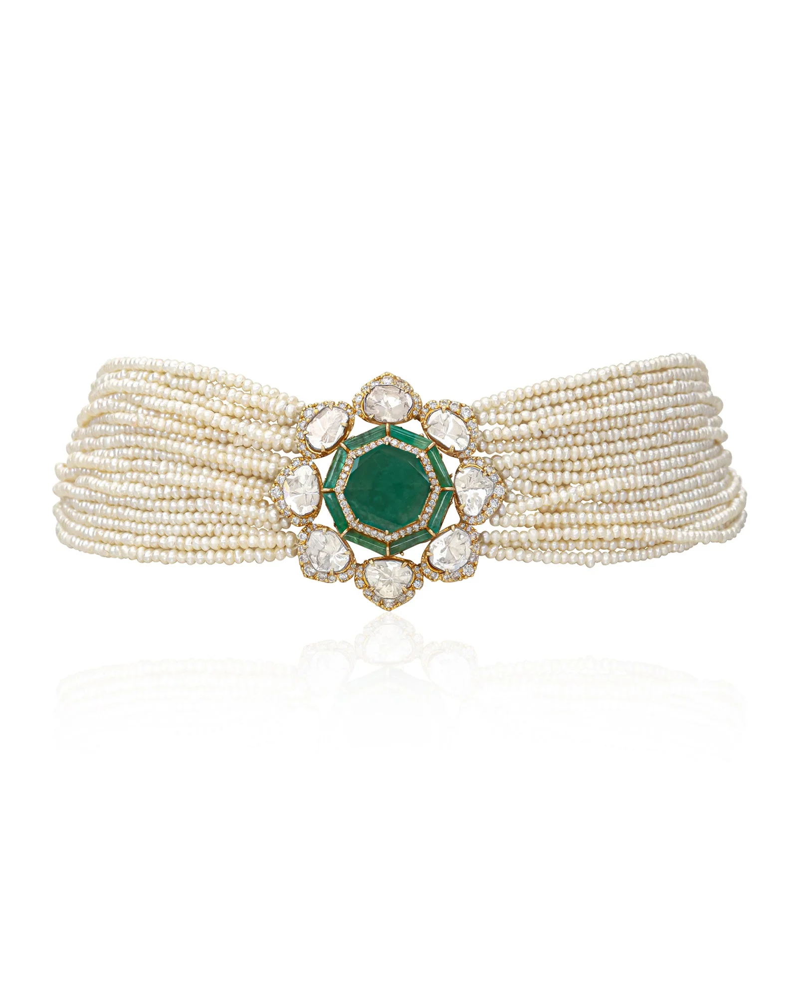 Jasmine Emerald Choker - Image 2